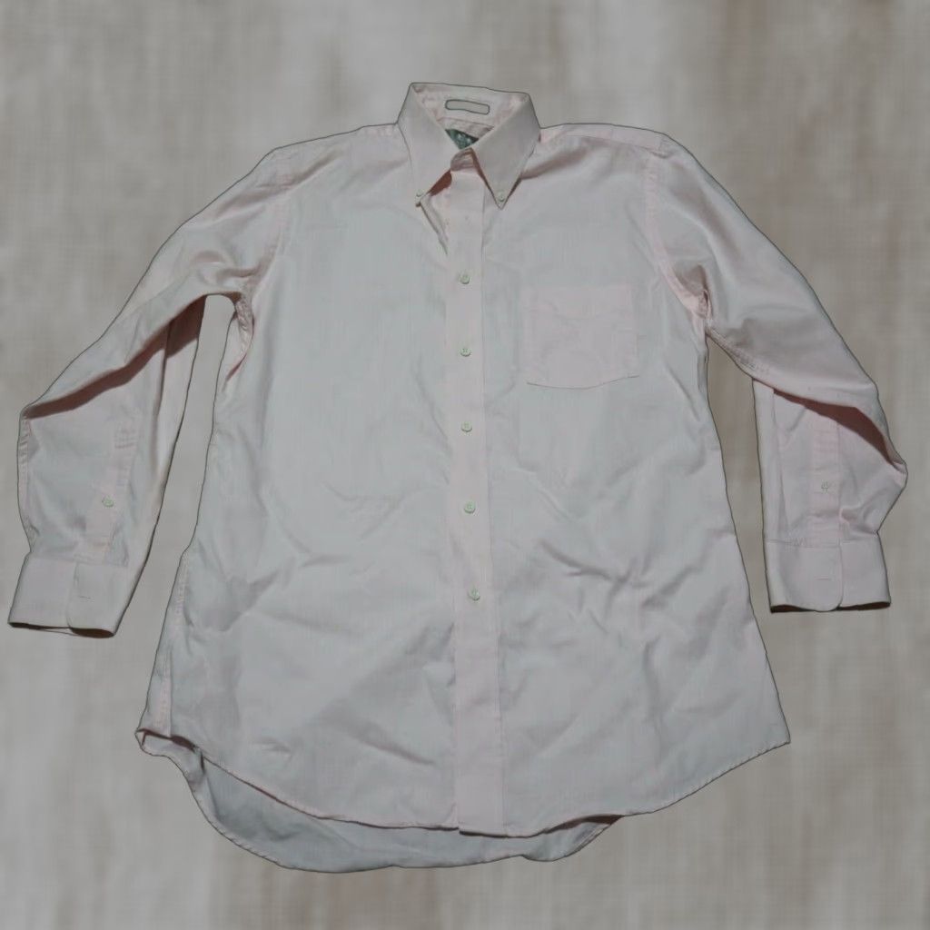 Stafford Stafford Shirt Button-Up Long Sleeve Adult Men's Size 16 Pink 16-32 Button-down Cotton Polyester Vintage No Size US L / EU 52-54 / 3 - 1 Thumbnail