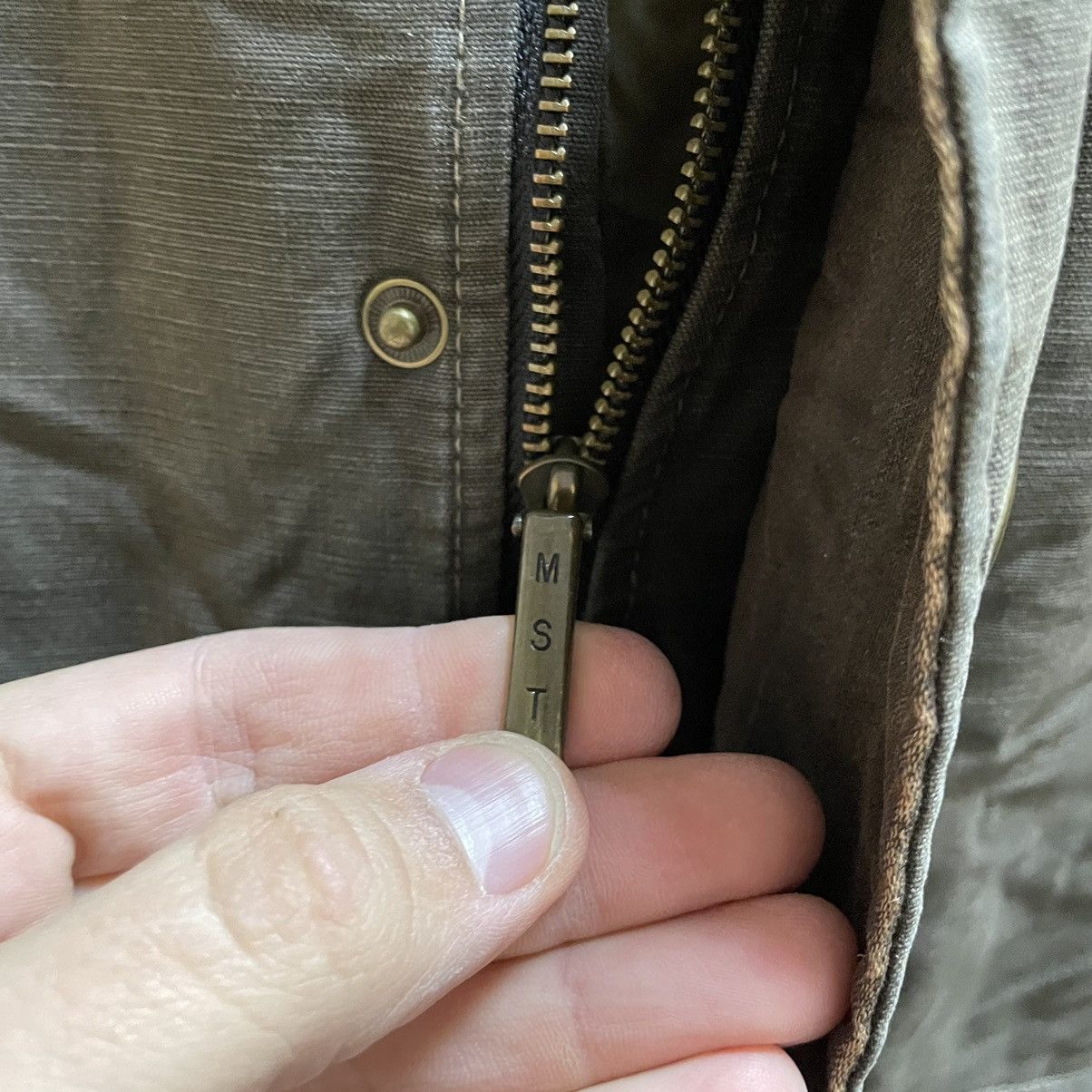 Milestone Rare Milestone Vintage khaki Flight Bomber Jacket MA1 war Size US M / EU 48-50 / 2 - 4 Thumbnail