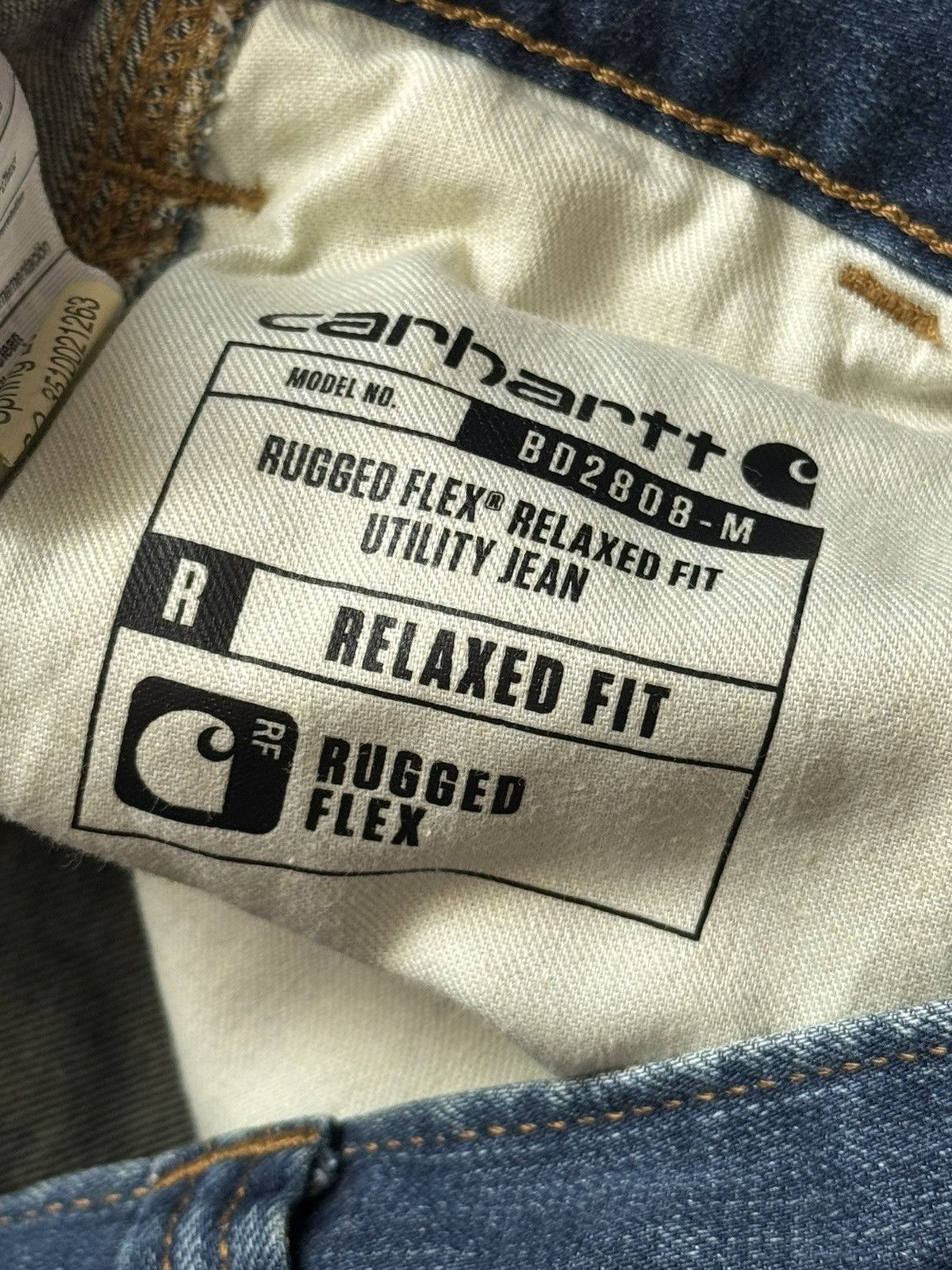 Carhartt × Vintage Carhartt 34/32 rugged flex relaxed jean pant denim trouser Size US 34 / EU 50 - 14 Thumbnail