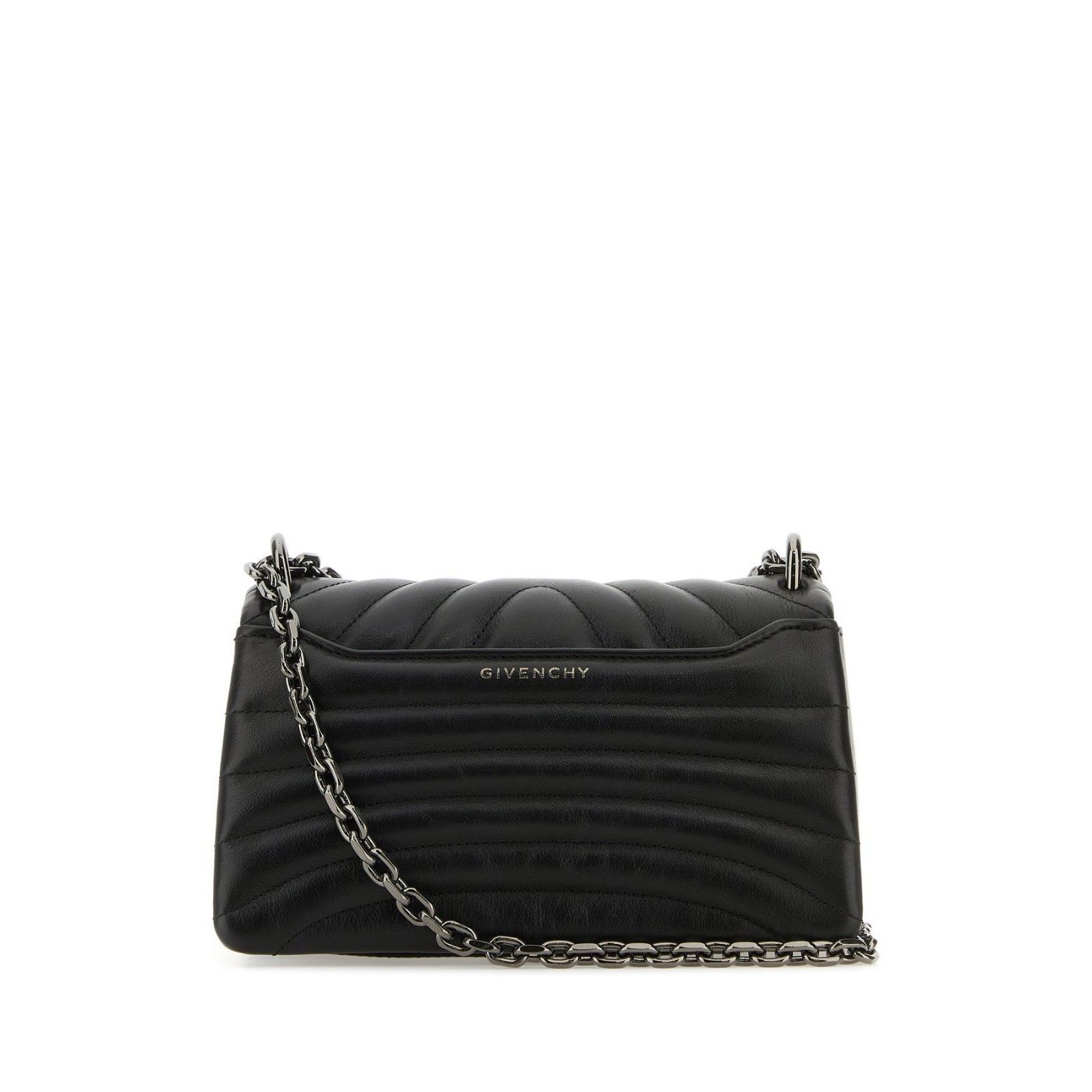Givenchy GIVENCHY 4G Small Black Silver Smooth Leather Shoulder Bag N Size ONE SIZE - 3 Thumbnail