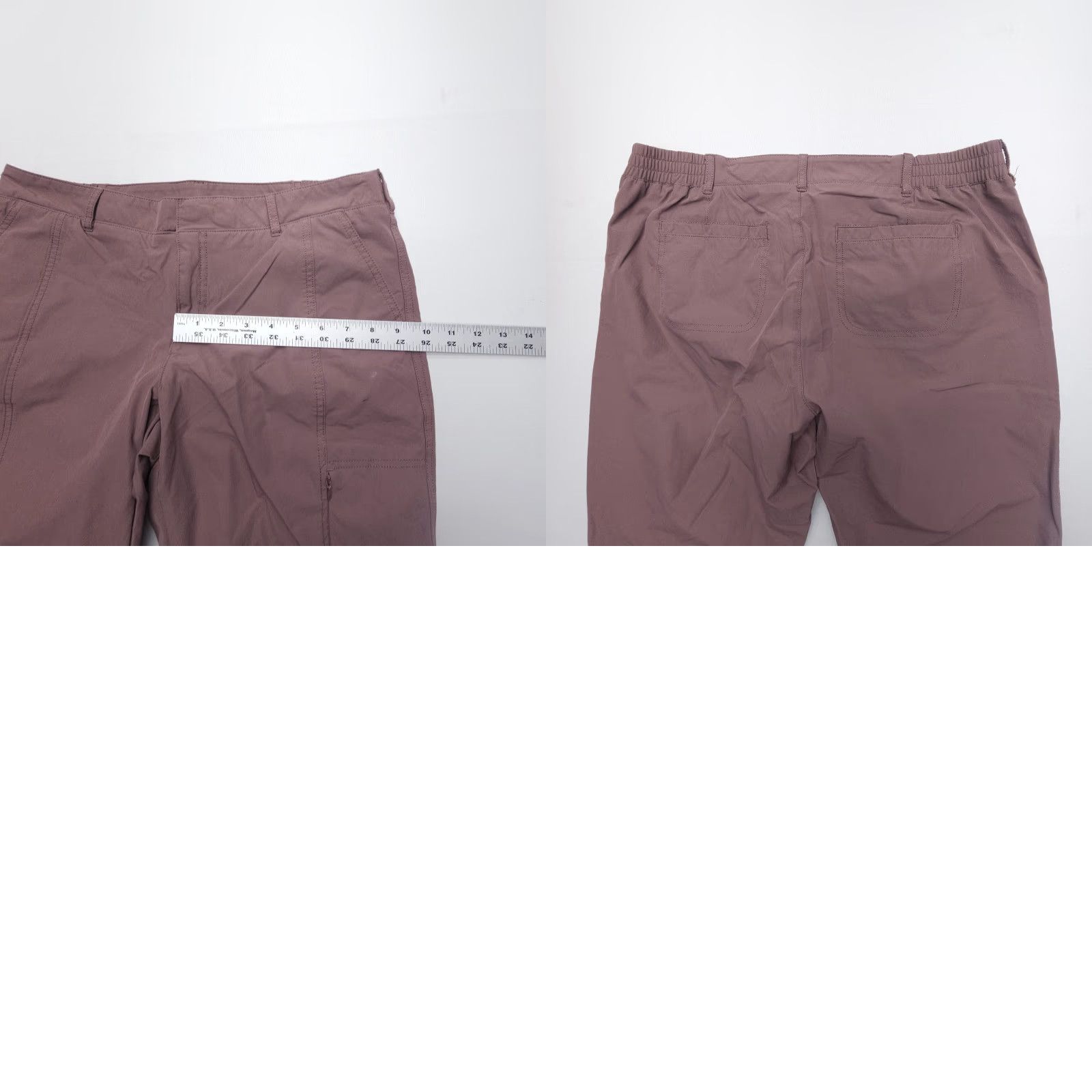 Vintage Kirkland Signature Pants Casual Travel 33 x 25 Pink Stretch Cropped Regular WOMEN Size 24" / US 00 / IT 34 - 8 Thumbnail