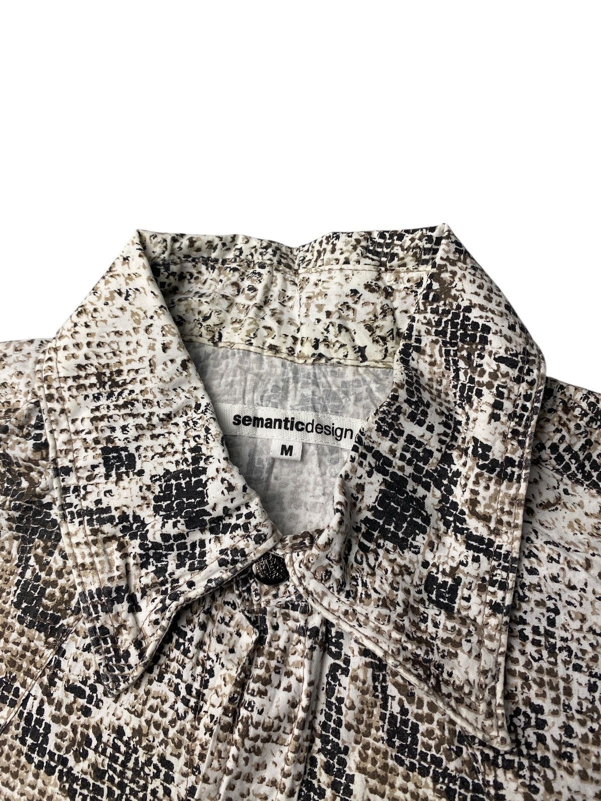 14th Addiction 2000's Semantic Design Snakeskin Pattern Shirts Size US M / EU 48-50 / 2 - 6 Thumbnail