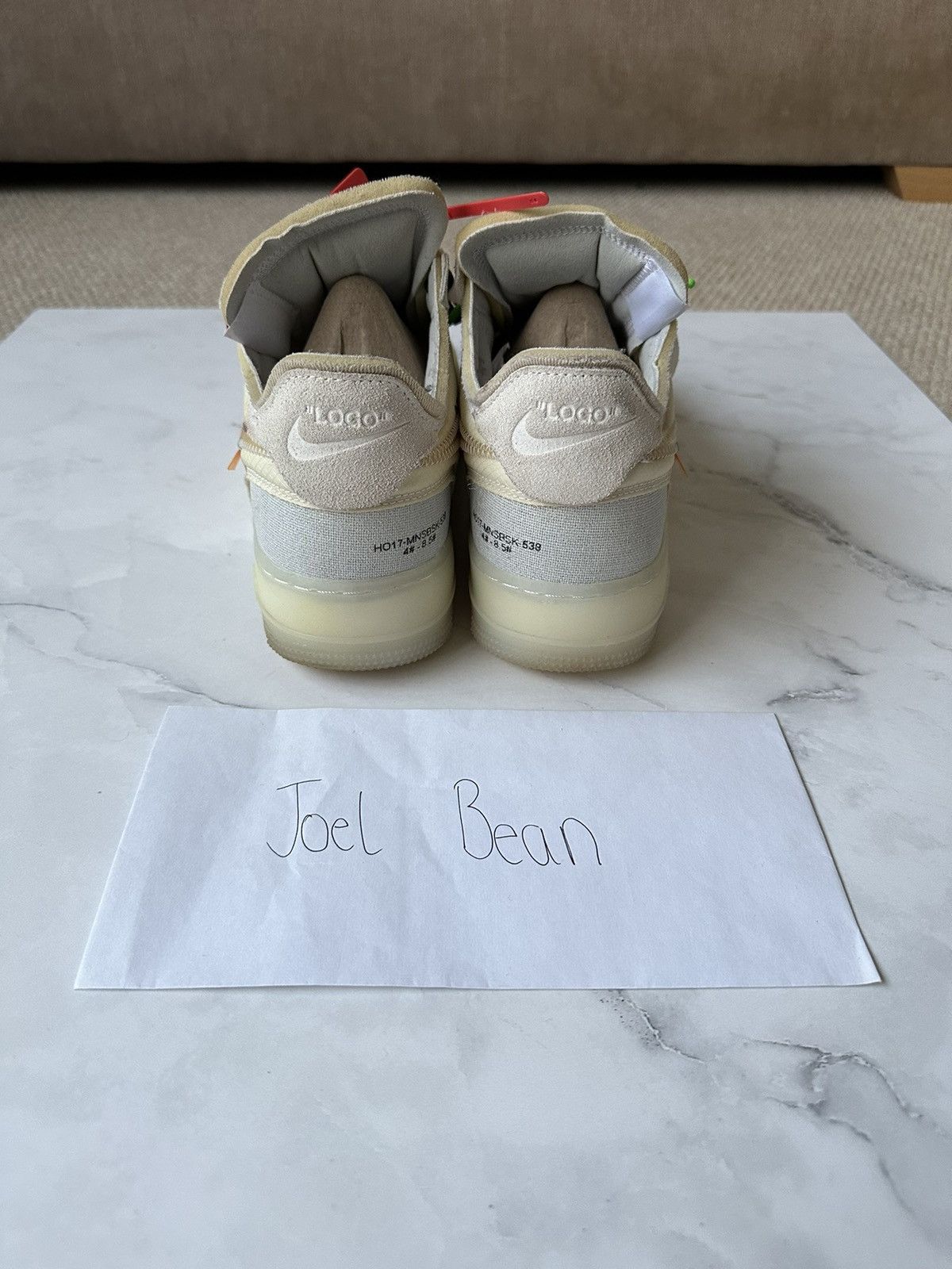 Nike × Off-White Nike Off White Air Force 1 Low Size US 9.5 / EU 42-43 - 4 Thumbnail