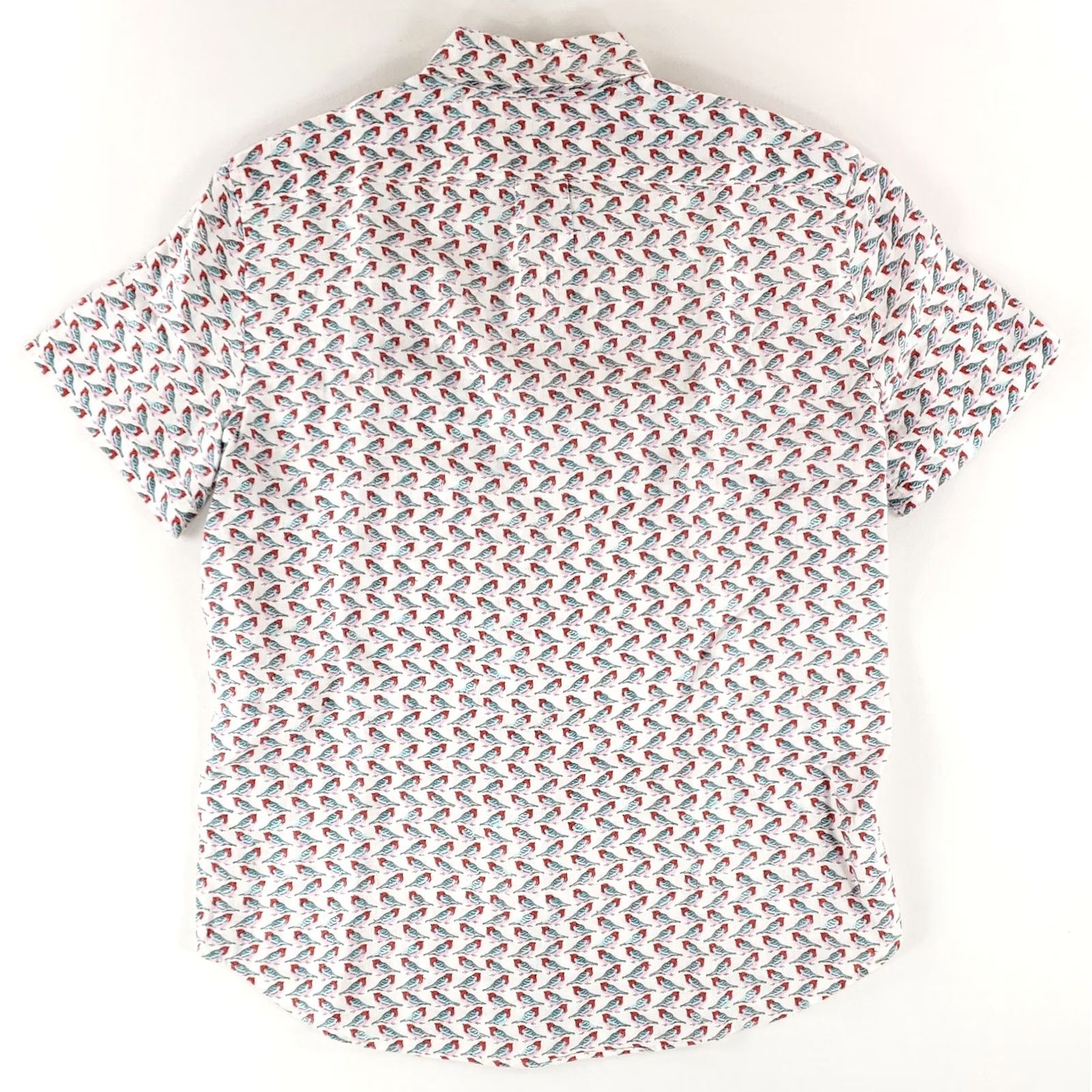 J.Crew J. Crew Shirt Short Sleeve 100% Irish Linen Button Down AOP Birds Mens S Multicolor Size US S / EU 44-46 / 1 - 3 Thumbnail