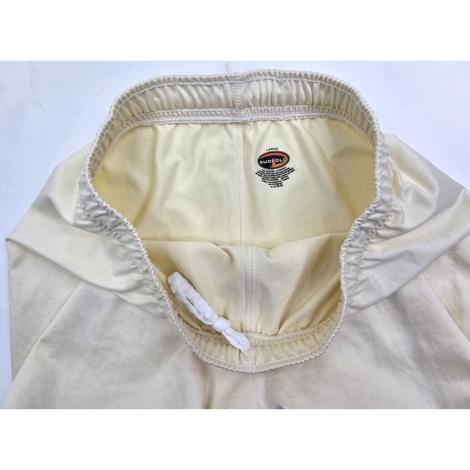 Vintage VINTAGE Duofold Long John Bottoms Pants Men L Ivory Cream Stretch Polyester Spandex 29" Inseam 25" Waist EUC Size 36" / US 14 / IT 50 - 7 Thumbnail