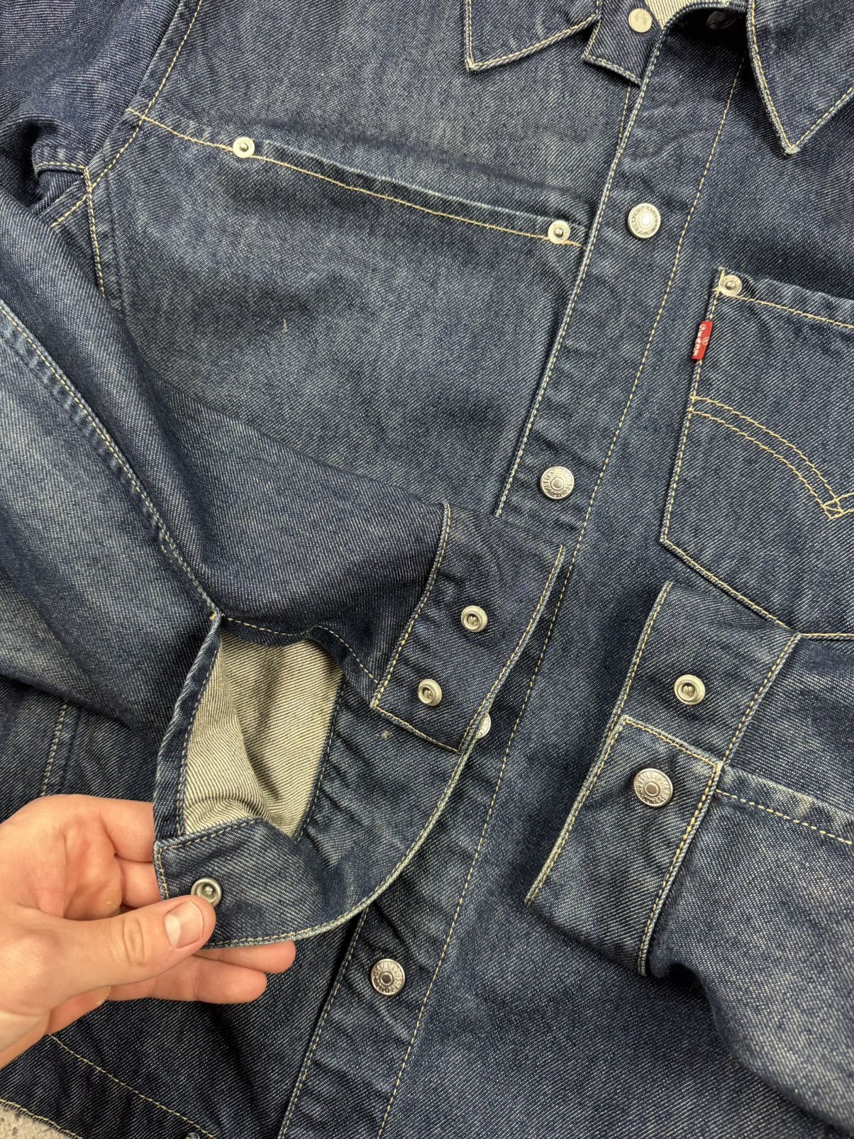 Levi's VINTAGE LEVIS BAGGY DENIM CRAZY Y2K JAPANEESE JACKET ARCHIVE Size US XL / EU 56 / 4 - 7 Thumbnail