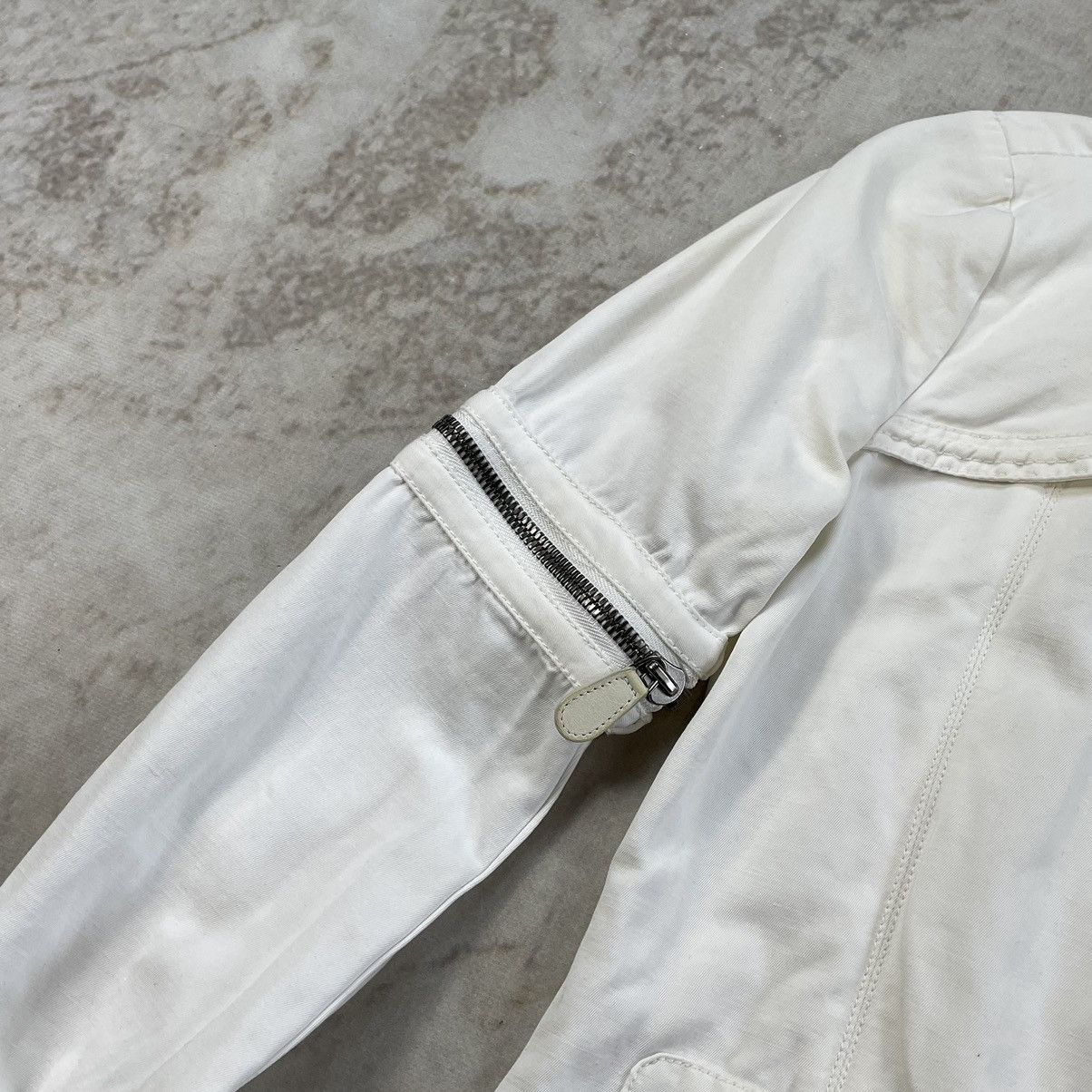 Bottega Veneta Bottega Veneta Zip Biker Transformer Off White Jacket Size S / US 4 / IT 40 - 6 Thumbnail