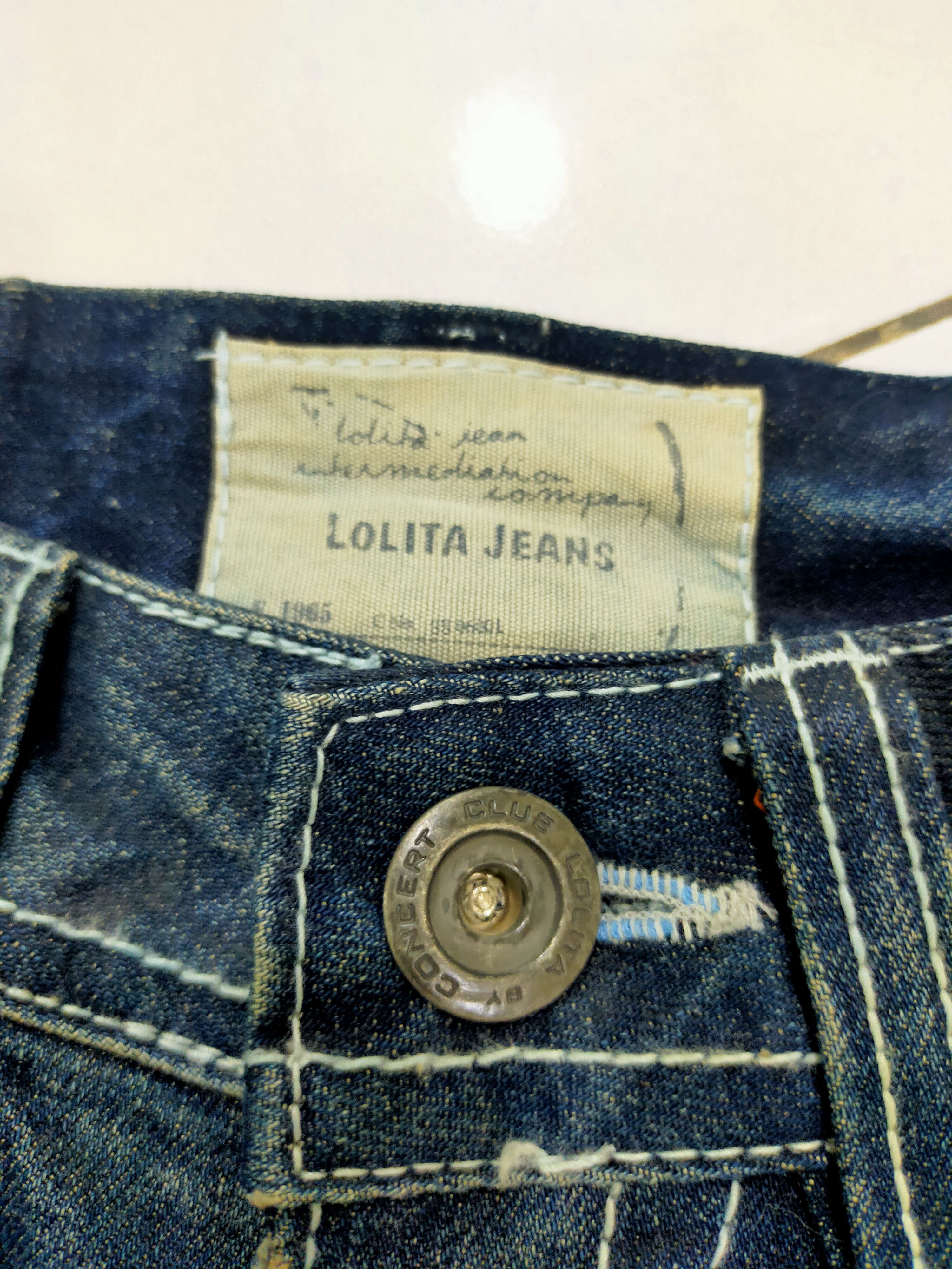 Hysteric Glamour RARE LOLITA VINTAGE EXOTIC DENIM LOW RISE SUPER FLARE JEANS Size 28" / US 6 / IT 42 - 8 Thumbnail