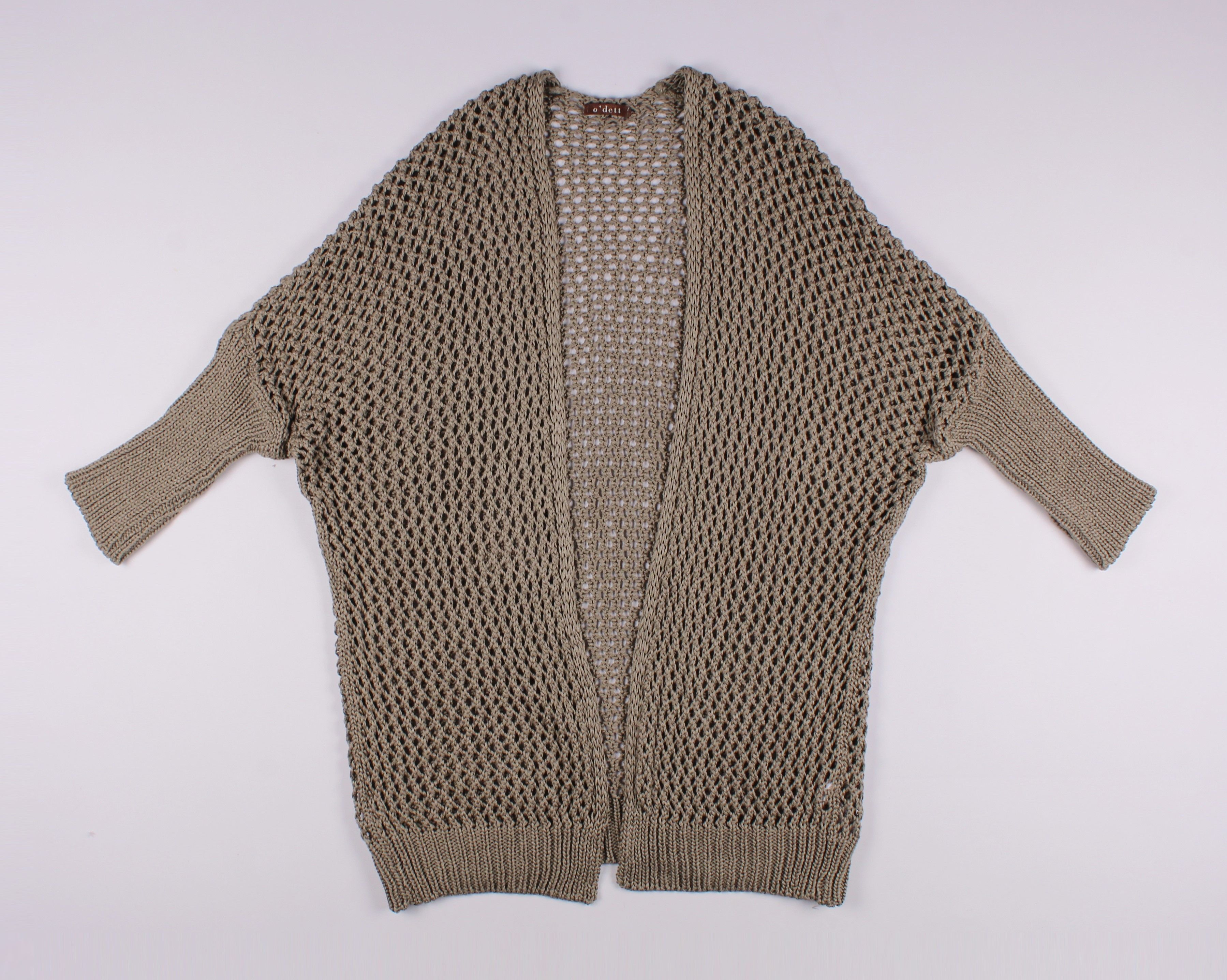 Vintage Vintage Y2K Boho Net Knit Oversized Cardigan Size M / US 6-8 / IT 42-44 - 4 Thumbnail