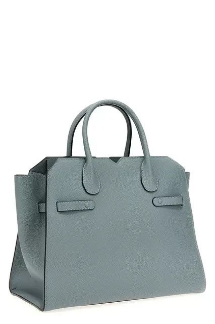 Valextra VALEXTRA Milano Niagara Blue Medium Top Handle Bag New Size ONE SIZE - 2 Thumbnail