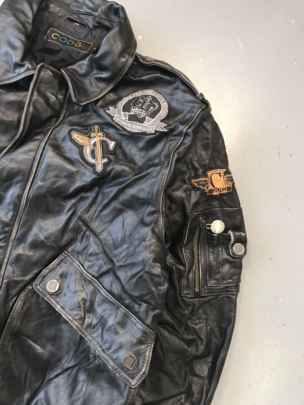 Coogi × Vintage Vintage Coogi patch work heavy leathers jacket Size US M / EU 48-50 / 2 - 3 Thumbnail