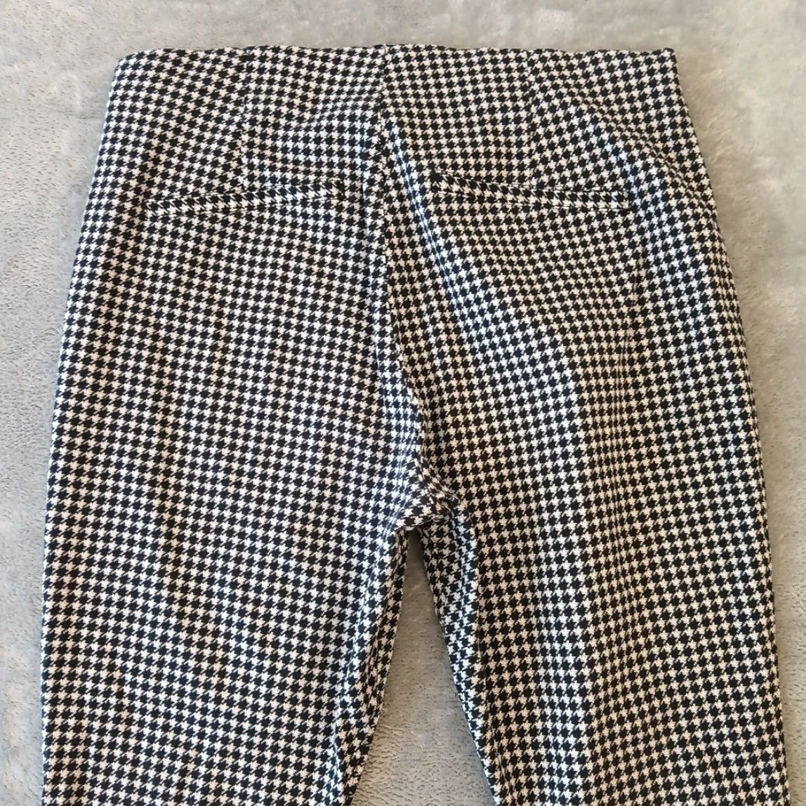 Old Navy Old Navy Pants Womens Size 14 Ankle Black Gray Houndstooth Side Zip 33x24 Straight Size 36" / US 14 / IT 50 - 7 Thumbnail