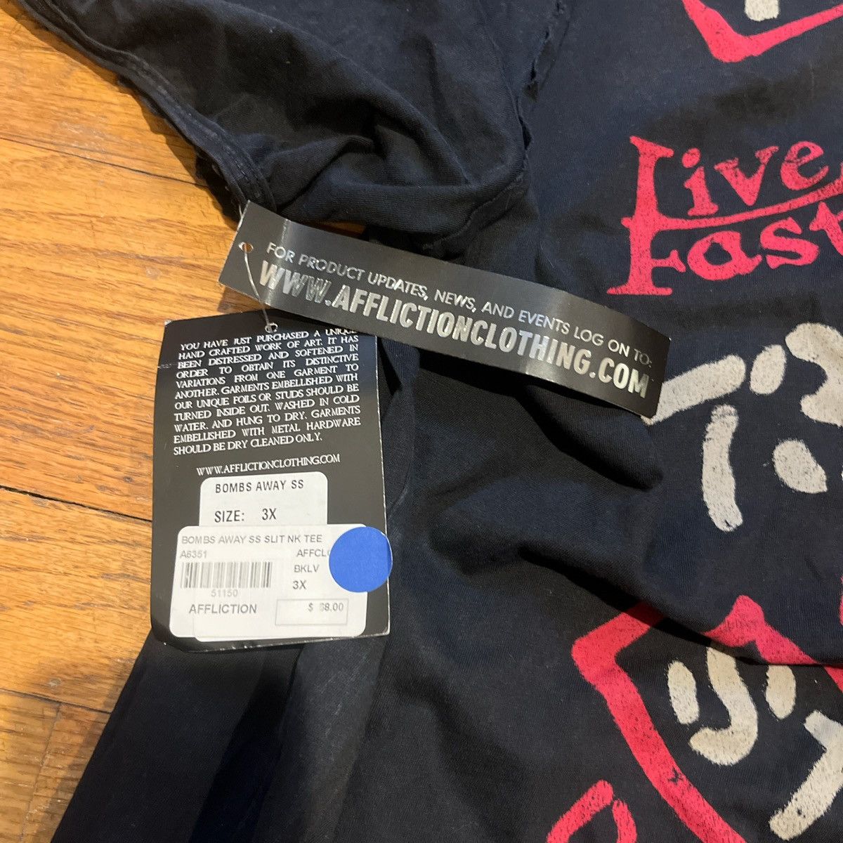 Affliction Affiction bombs away t shirt Size US XXL / EU 58 / 5 - 3 Thumbnail