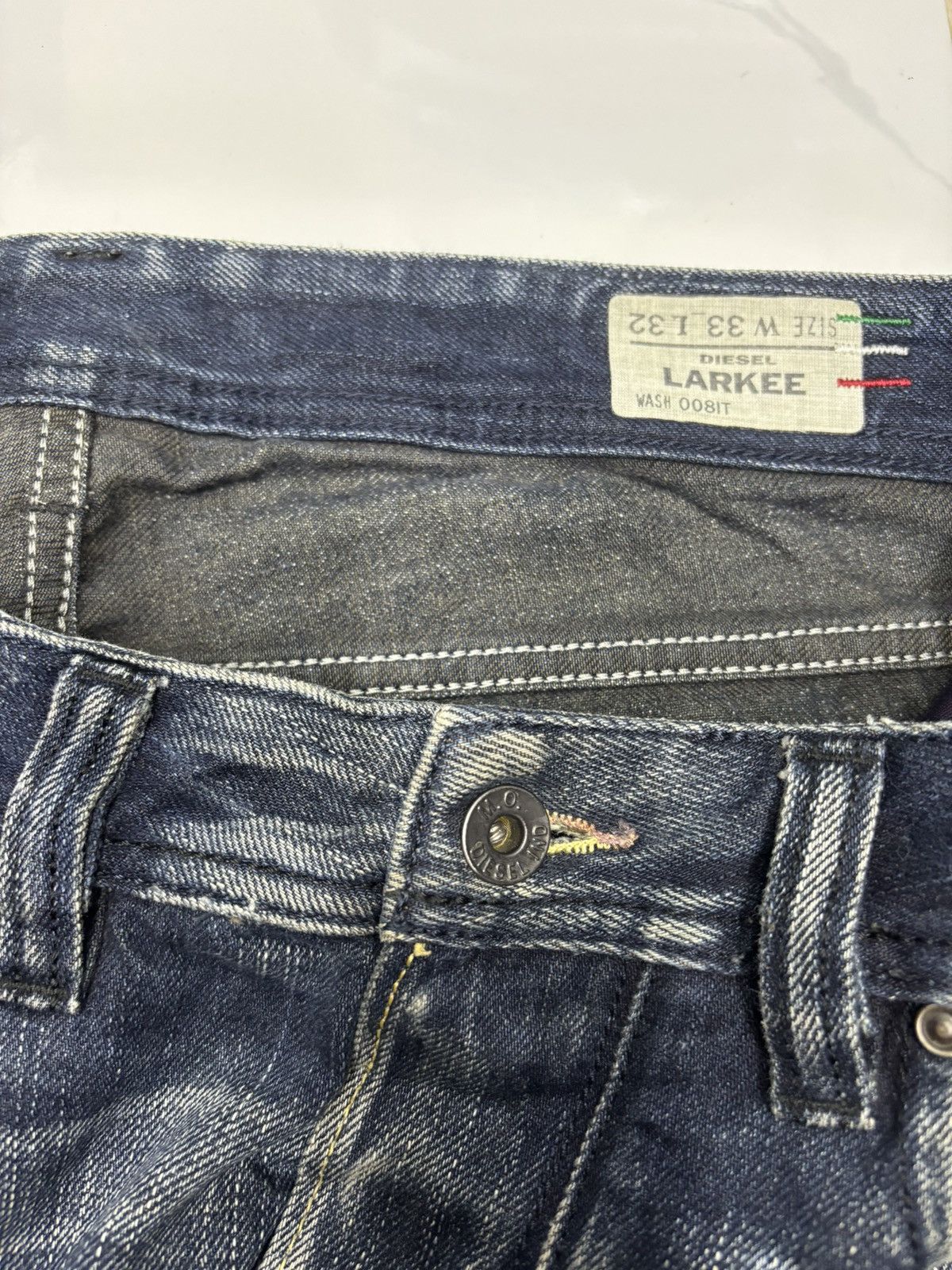 Diesel BAGGY🔥DIESEL DISTRESSED BAGGY DENIM JEANS Size US 33 - 10 Thumbnail
