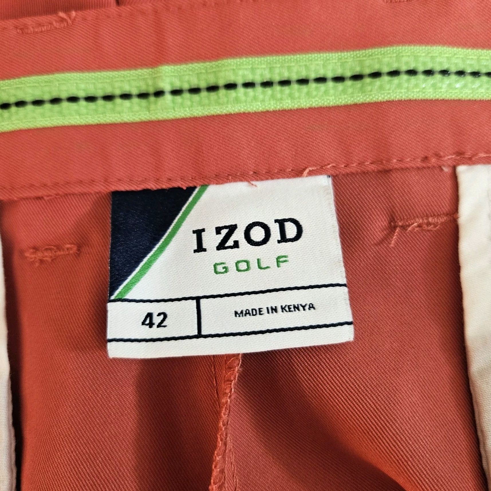 Izod IZOD Golf Mens Shorts Sz 42 Solid Red/Pink Polyester 10" Inseam Size US 42 / EU 58 - 4 Thumbnail