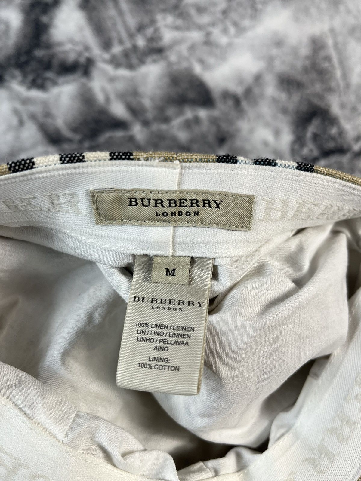 Burberry Burberry London Linen Check Cap Size ONE SIZE - 10 Thumbnail
