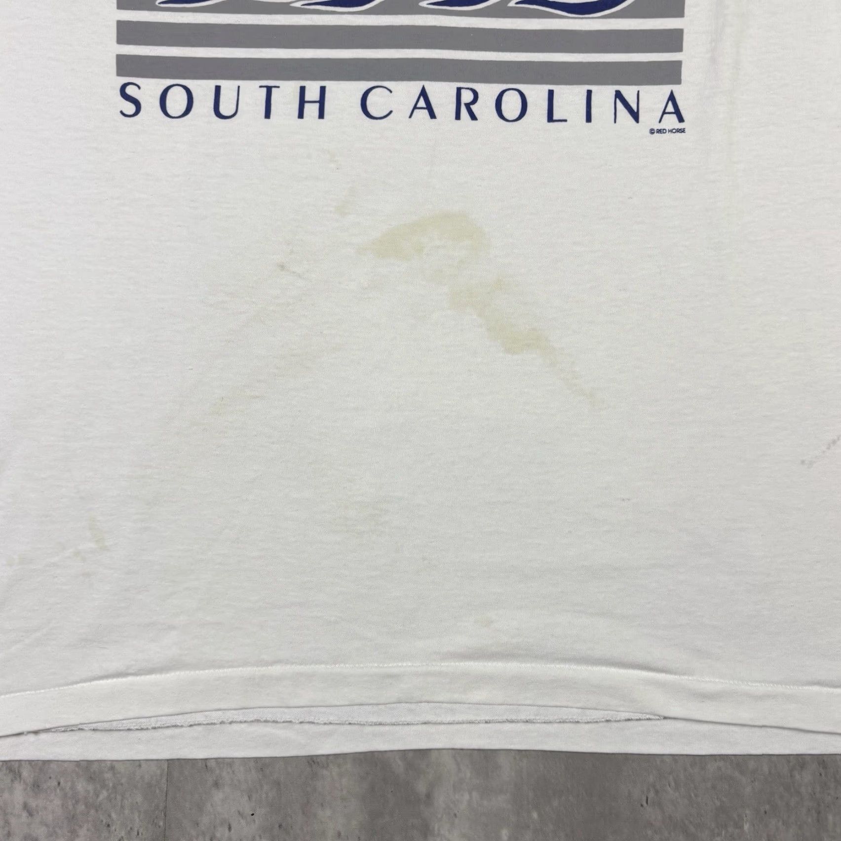 Hanes VINTAGE Charleston North Carolina Sailing Art T Shirt White Single Stitch sz 2XL Size US XXL / EU 58 / 5 - 3 Thumbnail