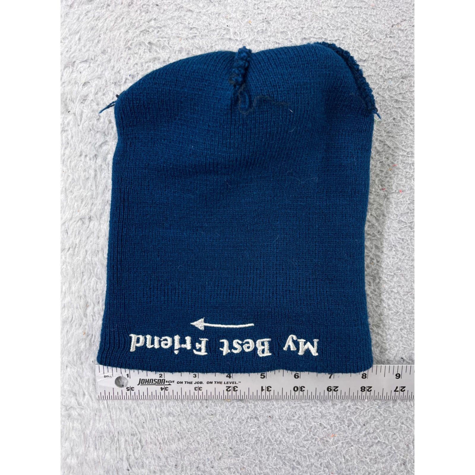 Vintage 1616 Holdings Beanie Women One Size Blue Knit Acrylic Pom Ski Hat Size ONE SIZE - 5 Thumbnail