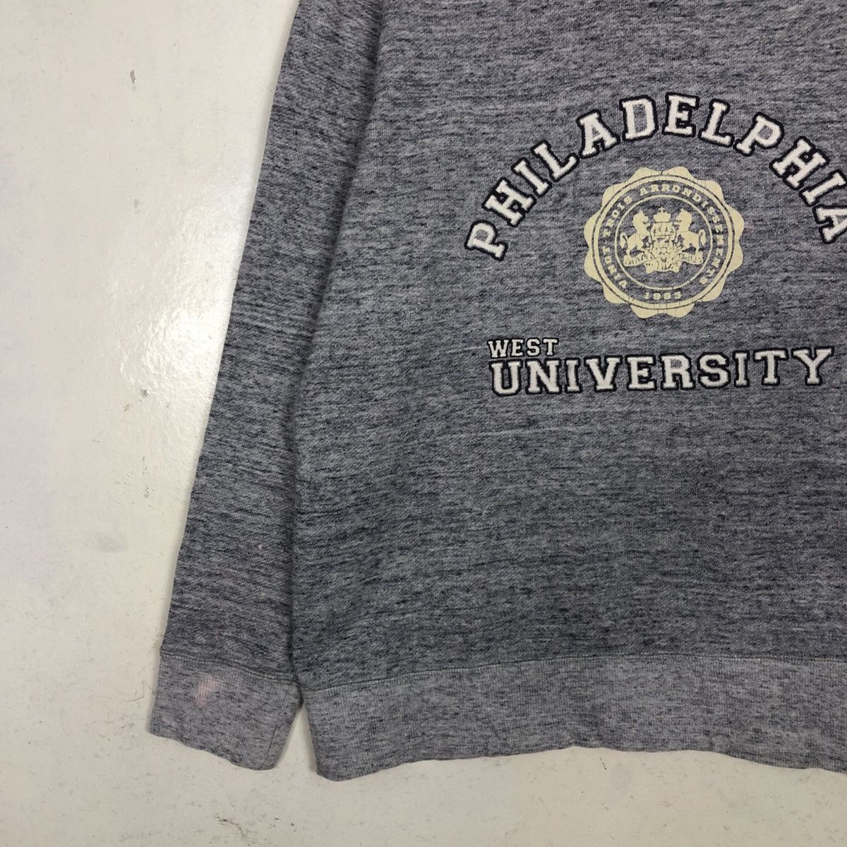 Japanese Brand 📌Vintage Sweatshirt Philadelphia West University Big Log Size US S / EU 44-46 / 1 - 6 Thumbnail