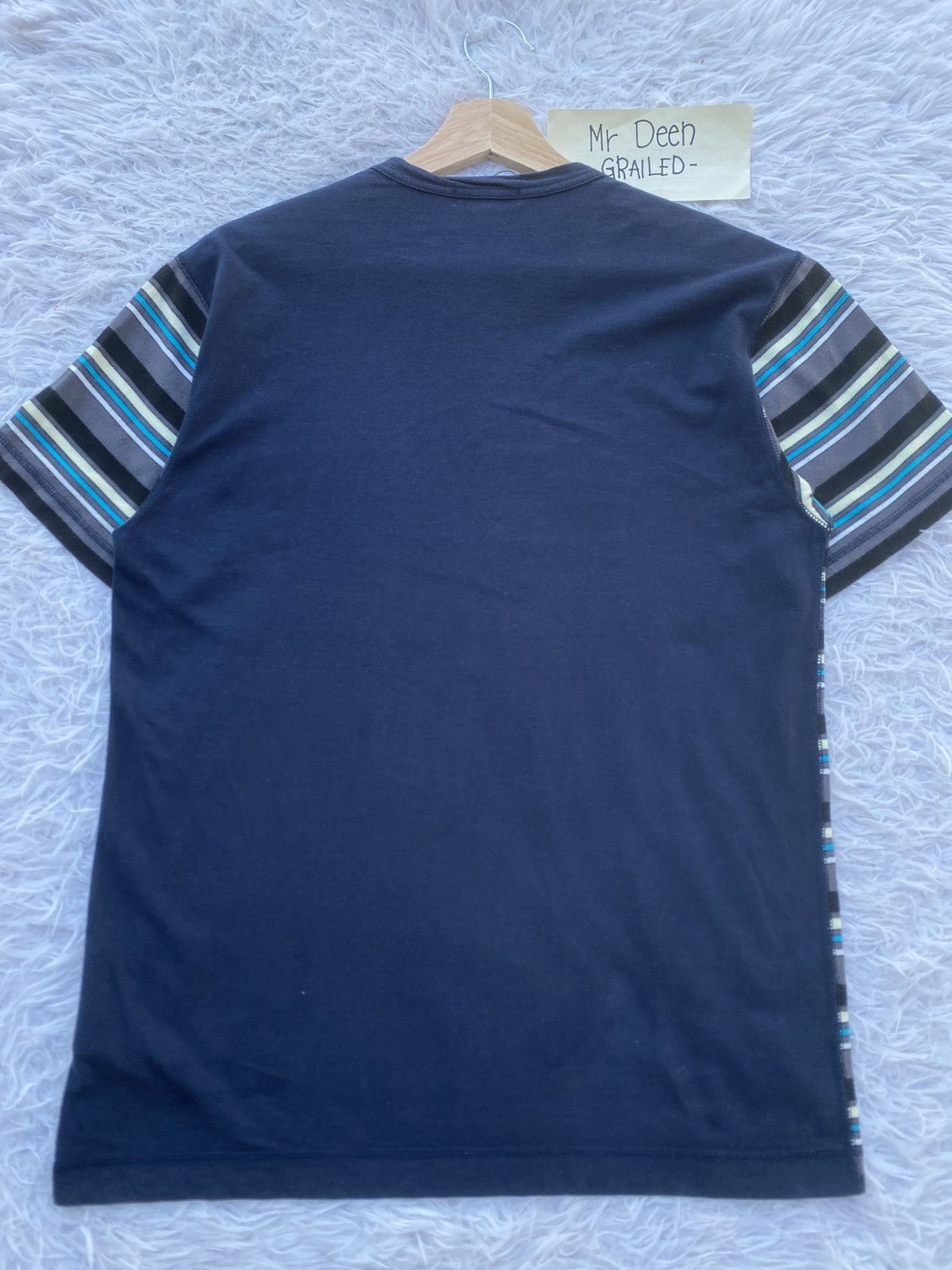 Comme des Garcons Homme Rare AD2009 Comme Des Garcons Homme Stripes Tshirt Size US S / EU 44-46 / 1 - 15 Thumbnail