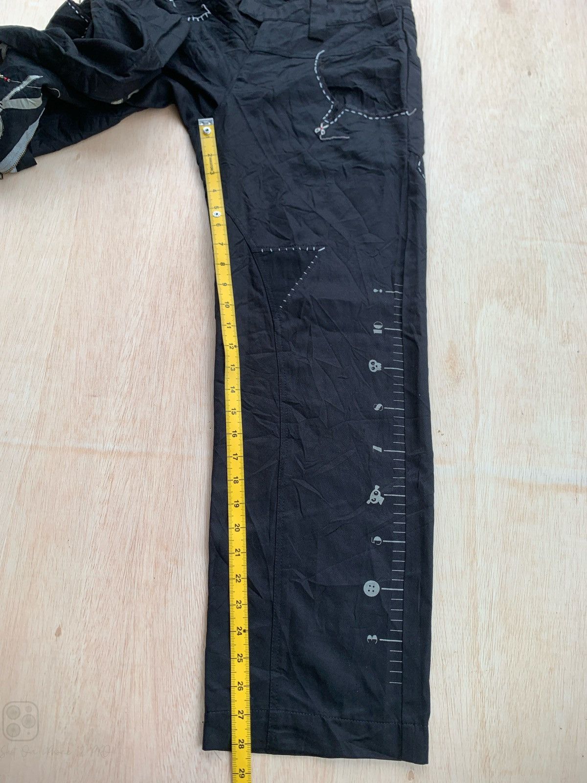 Hysteric Glamour × Japanese Brand Olleborebla Yohji Yamamoto Style Black Pants Size US 28 / EU 44 - 15 Thumbnail