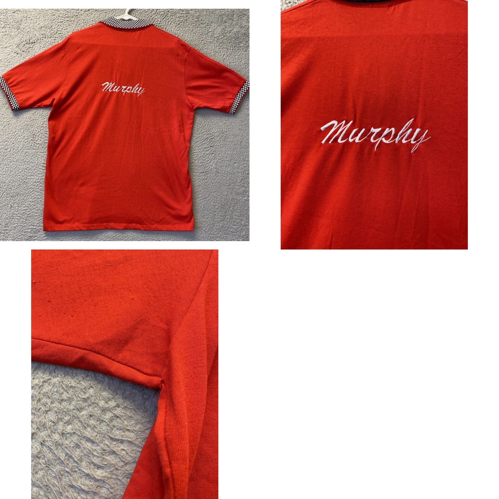 Vintage Crystal Polo Shirt Red Men's Short Sleeve Button Collared XL 46-44 Size Regular Fits Size US XL / EU 56 / 4 - 8 Thumbnail