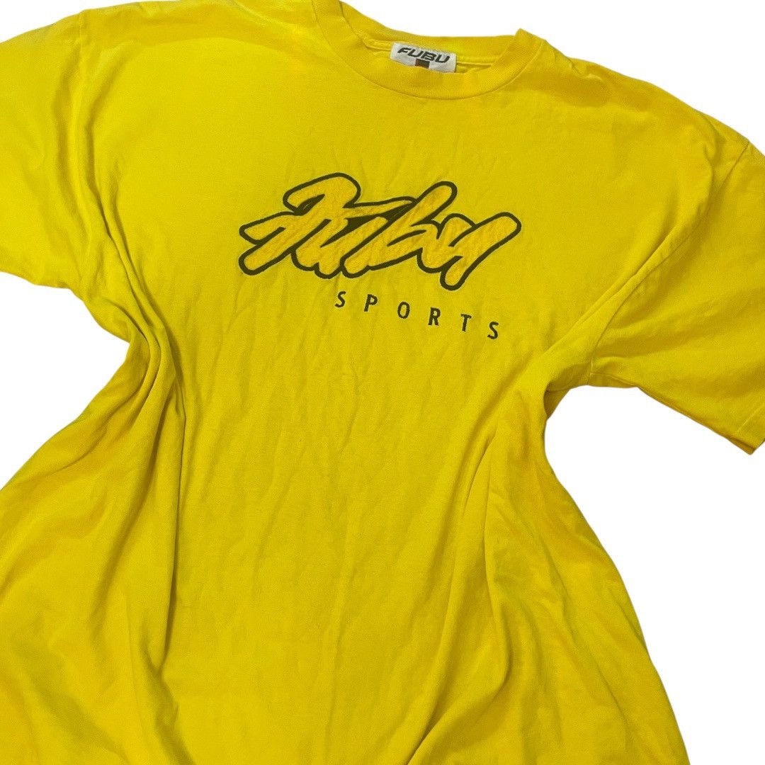 Fubu Vintage Y2K FUBU Sports Embroidered Yellow Tee Size US XXL / EU 58 / 5 - 4 Thumbnail