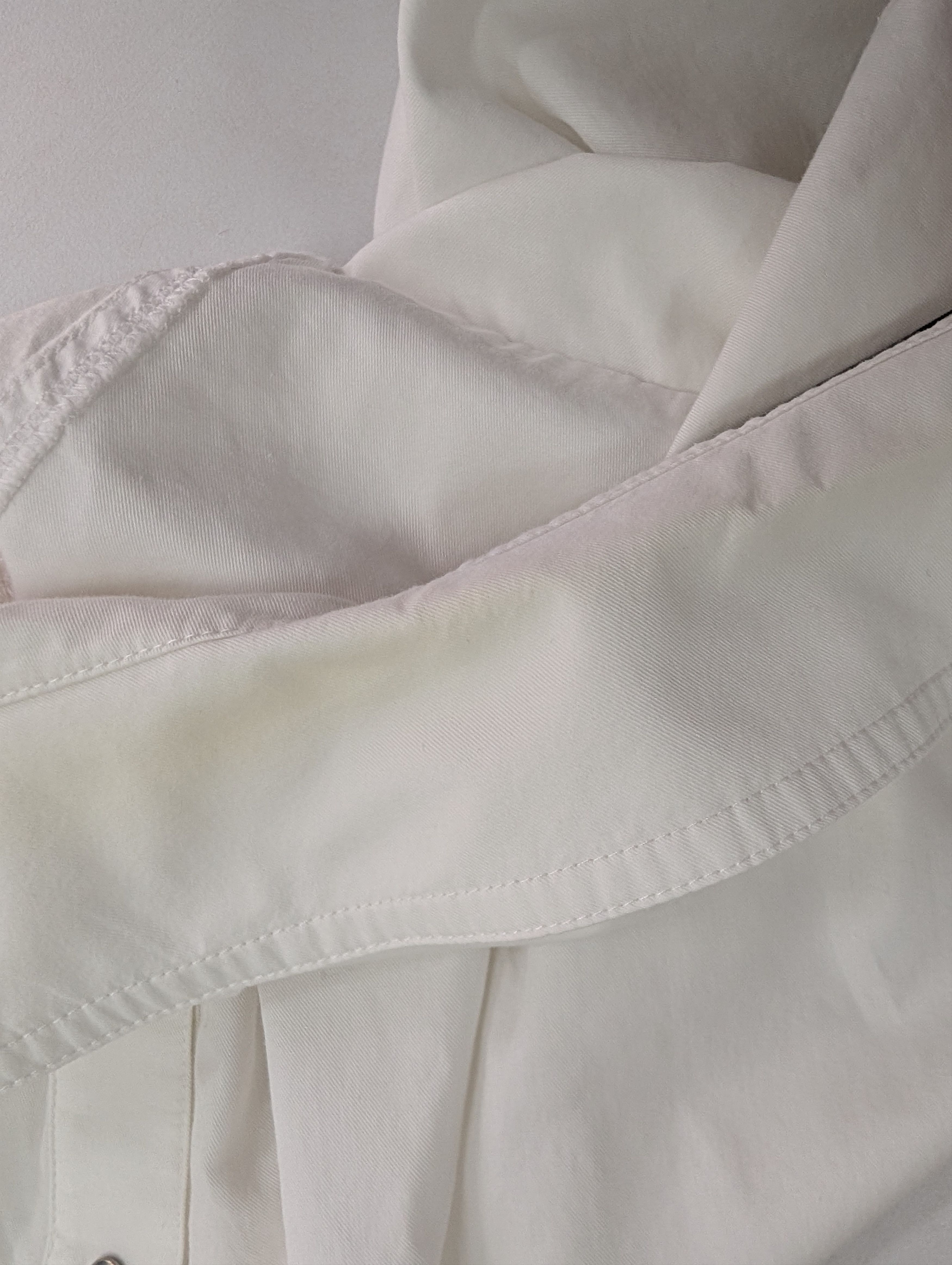 T by Alexander Wang Off White Shirt with Buttoned Sleeve Size XS / US 0-2 / IT 36-38 - 6 Thumbnail