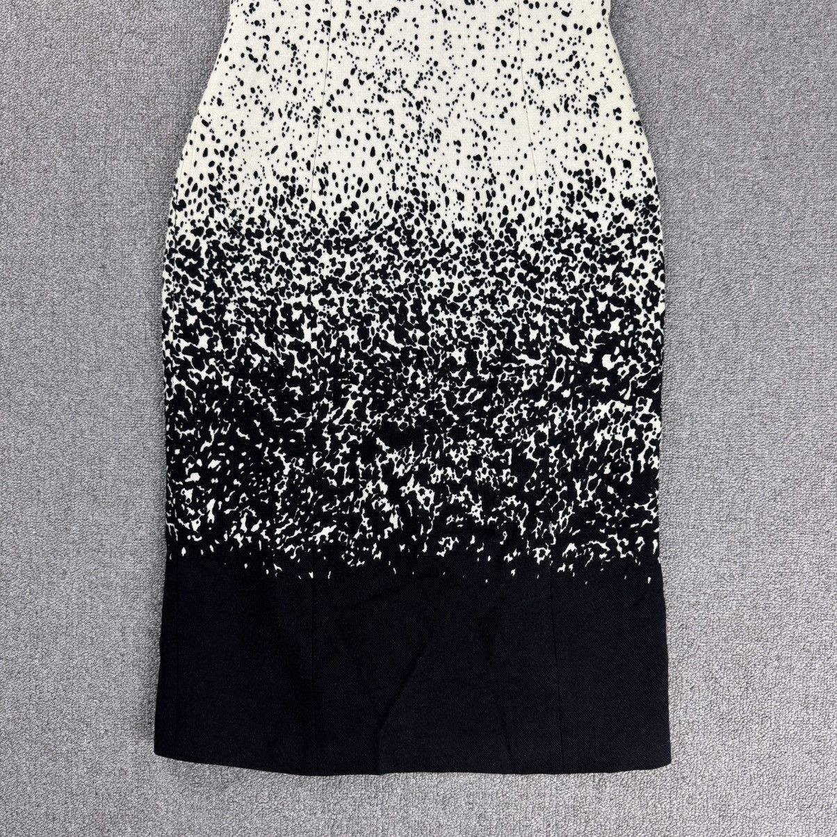 Burberry Prorsum Burberry - Wool Black and White Speckle Shift Dress Size XS / US 0-2 / IT 36-38 - 3 Thumbnail