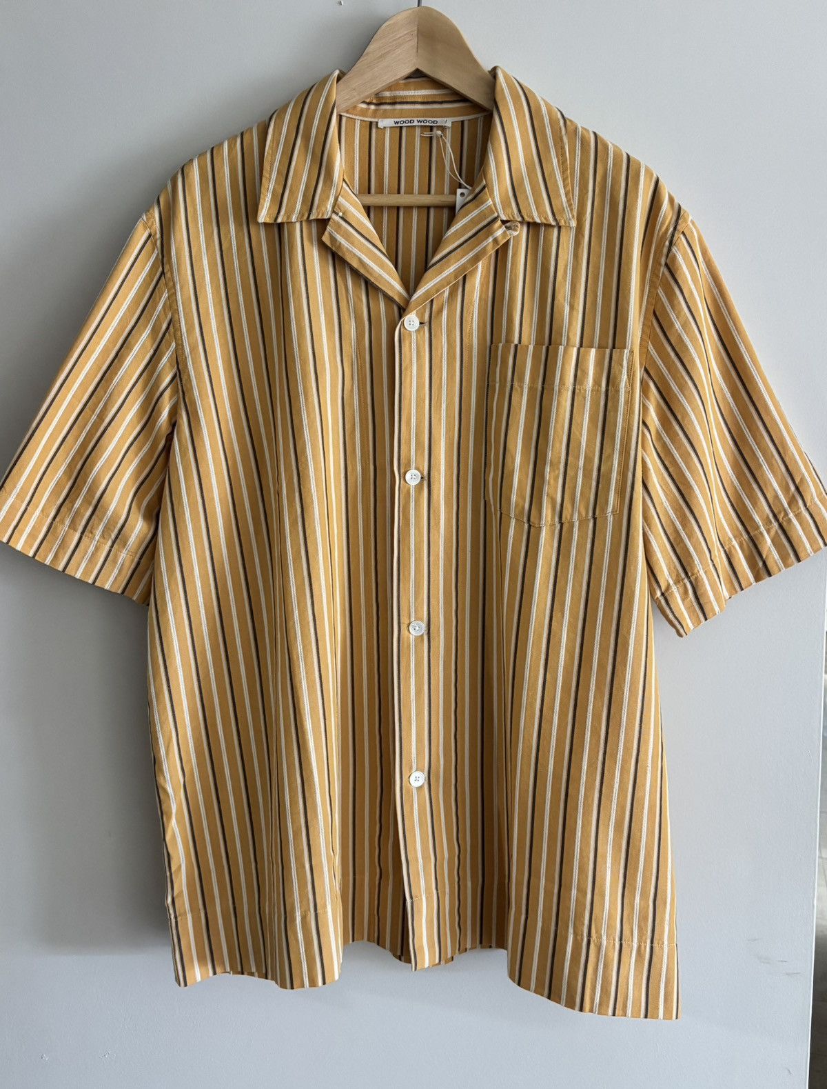 Wood Wood Wood Wood Japan Johan dobby stripe Cuban shirt. Size US M / EU 48-50 / 2 - 3 Thumbnail