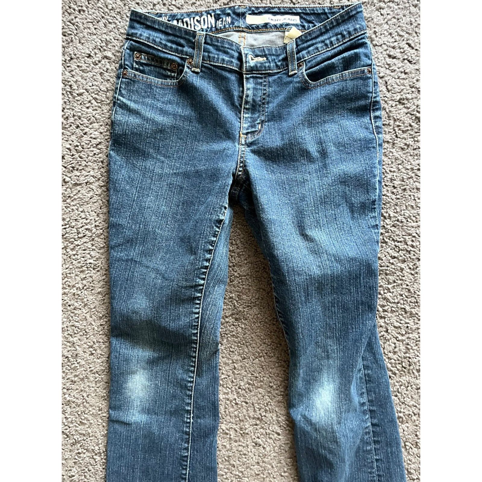 DKNY VINTAGE DKNY Jeans Bootcut Jeans Women Size 6 Medium Wash Stretch 90s Blue Size 28" / US 6 / IT 42 - 2 Thumbnail
