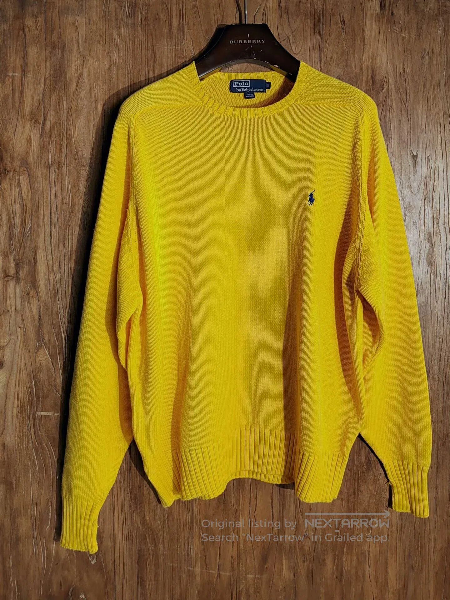 Polo Ralph Lauren Ralph Lauren Yellow Cotton Sweater XL. Size US XL / EU 56 / 4 - 1 Thumbnail