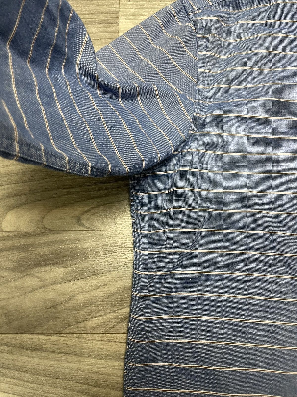 U.S. Polo Assn. American Eagle Outfitters Men’s Medium Blue & White Striped Size US XL / EU 56 / 4 - 5 Thumbnail