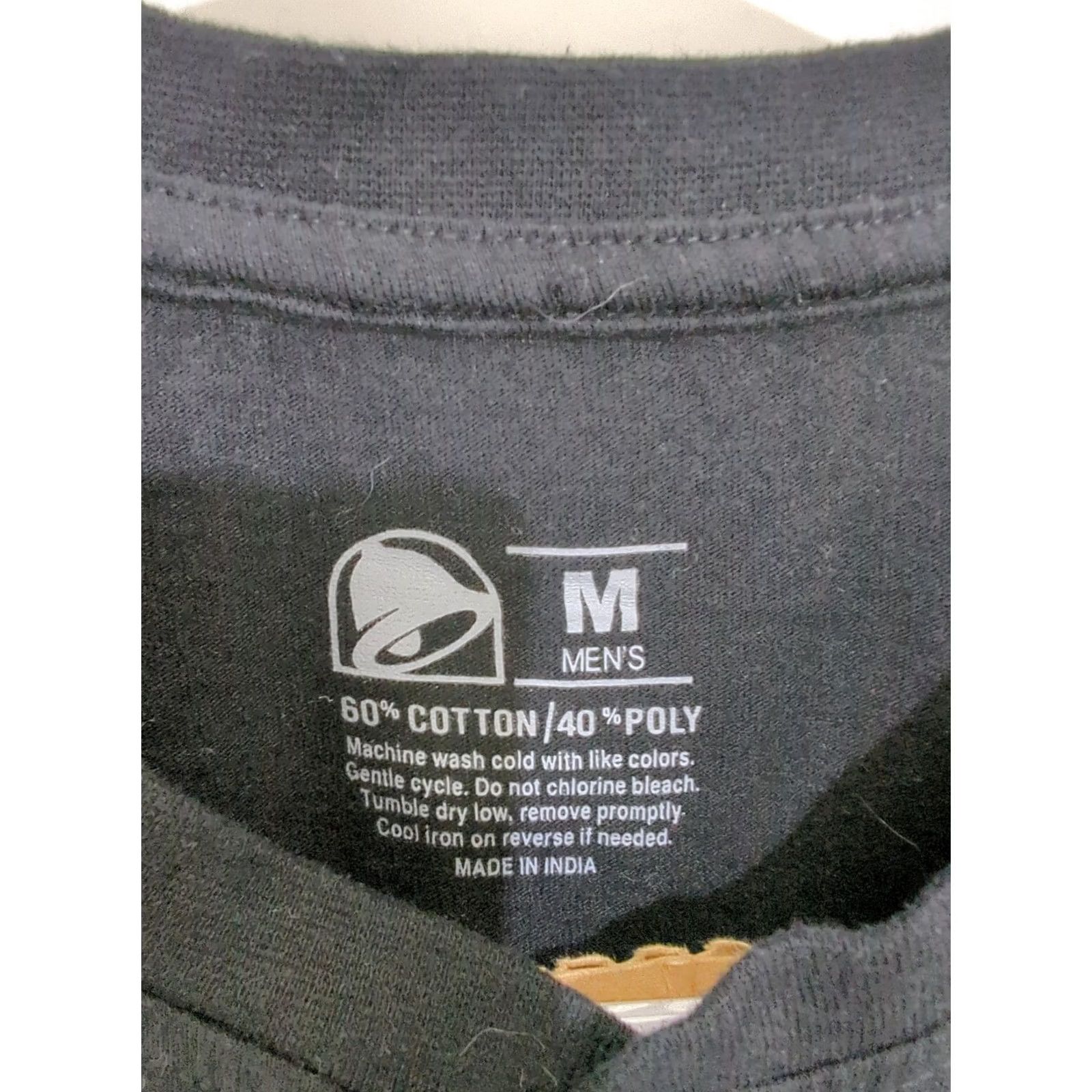Bell Taco Bell Shirt Unisex Adults Black 3 Button Henley Short Sleeve Double-Sided Logo Regular M Size US M / EU 48-50 / 2 - 2 Thumbnail