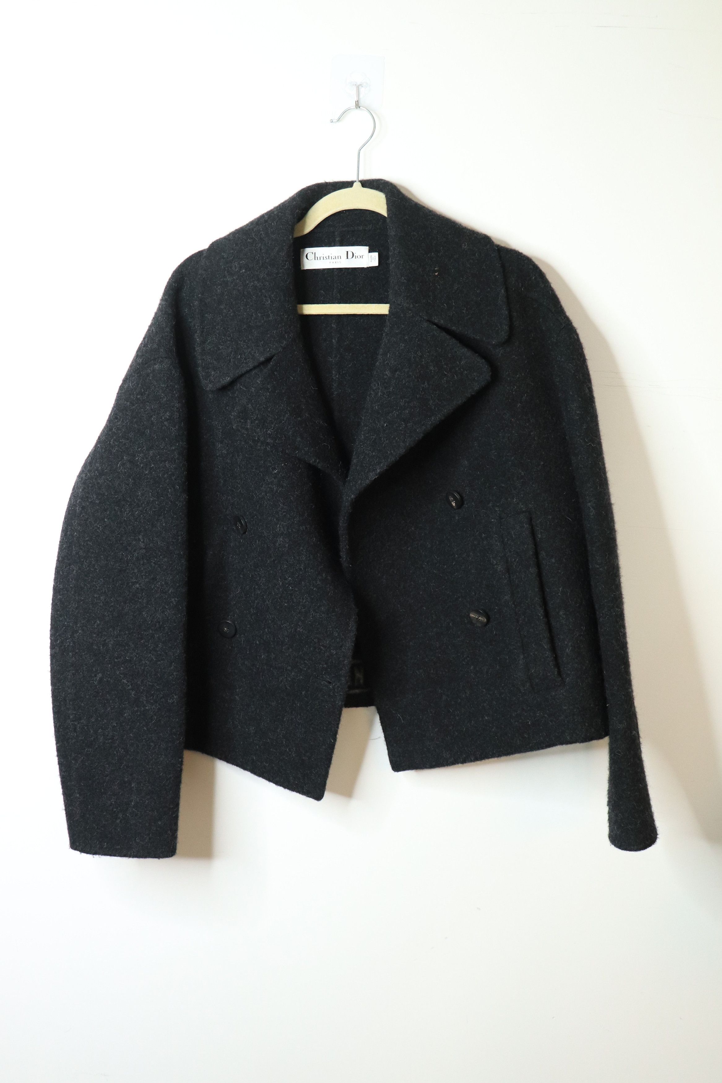 Dior Dark grey wool peacoat - UK 14 Size L / US 10 / IT 46 - 1 Thumbnail