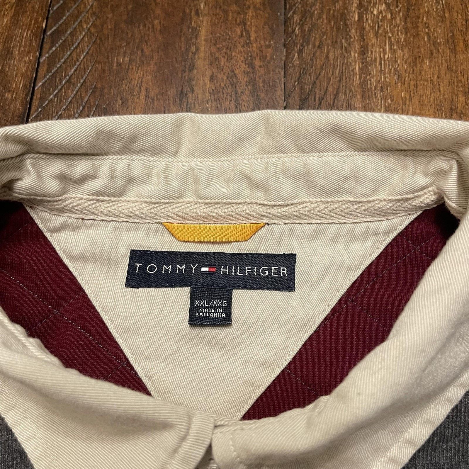 Tommy Hilfiger Tommy Hilfiger Shirt XXL Rugby Long Sleeve Flag Colorblock Size US XXL / EU 58 / 5 - 6 Thumbnail