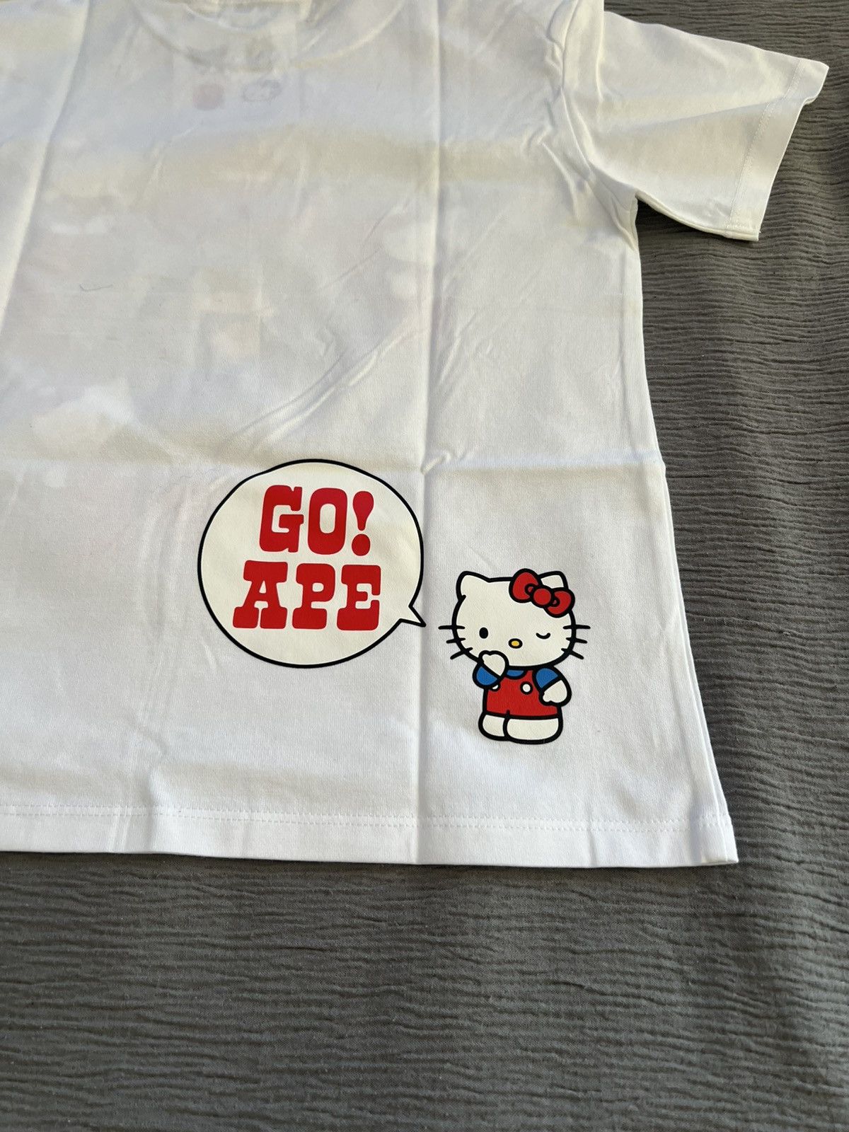 Bape Bape Sanrio Character Hello Kitty College Tee Ladies Small Size US S / EU 44-46 / 1 - 6 Thumbnail