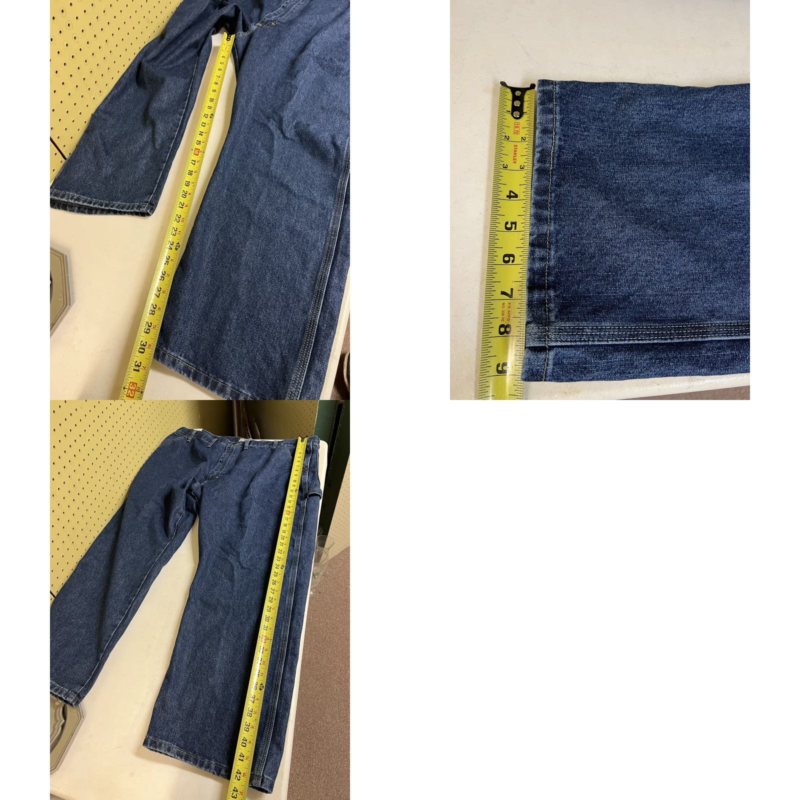 Wrangler VINTAGE Wrangler Authentics Men's Jeans Carpenter Denim 44x30 Blue Cotton PANTS Mens Size US 44 / EU 60 - 8 Thumbnail