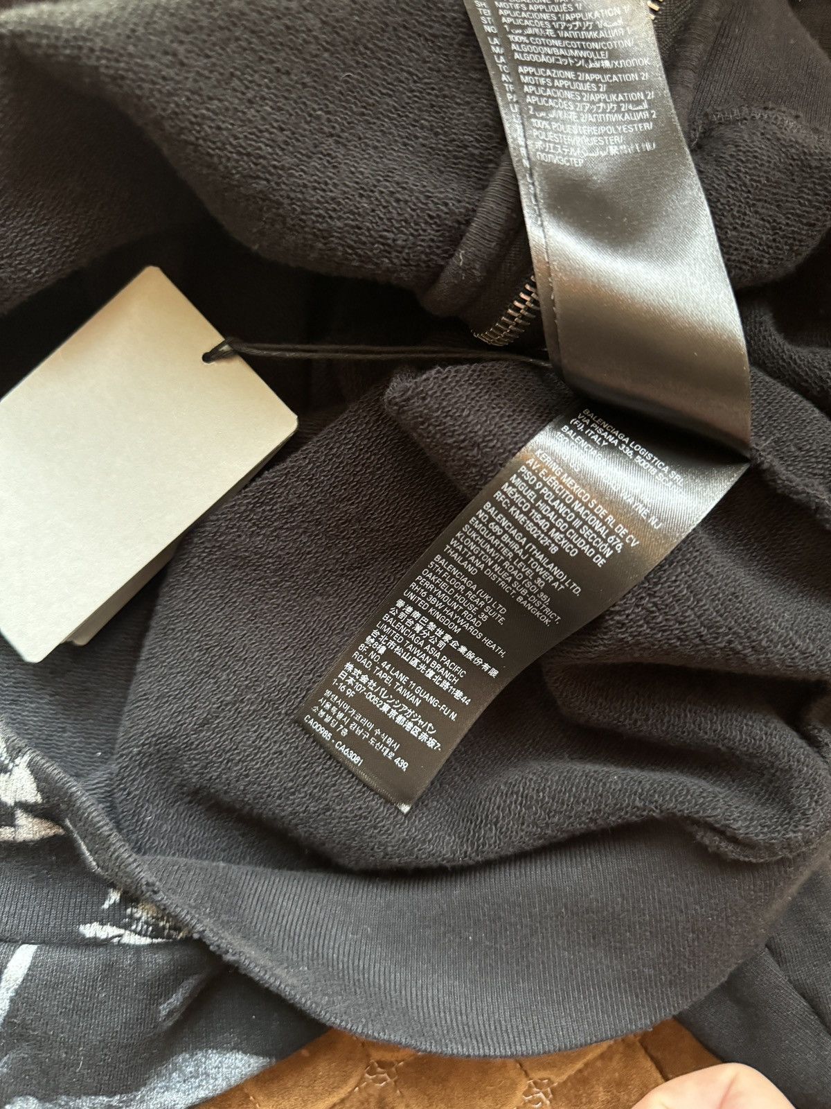 Balenciaga Balenciaga Graffiti Zip Hoodie Black Sz.S Size US S / EU 44-46 / 1 - 14 Thumbnail