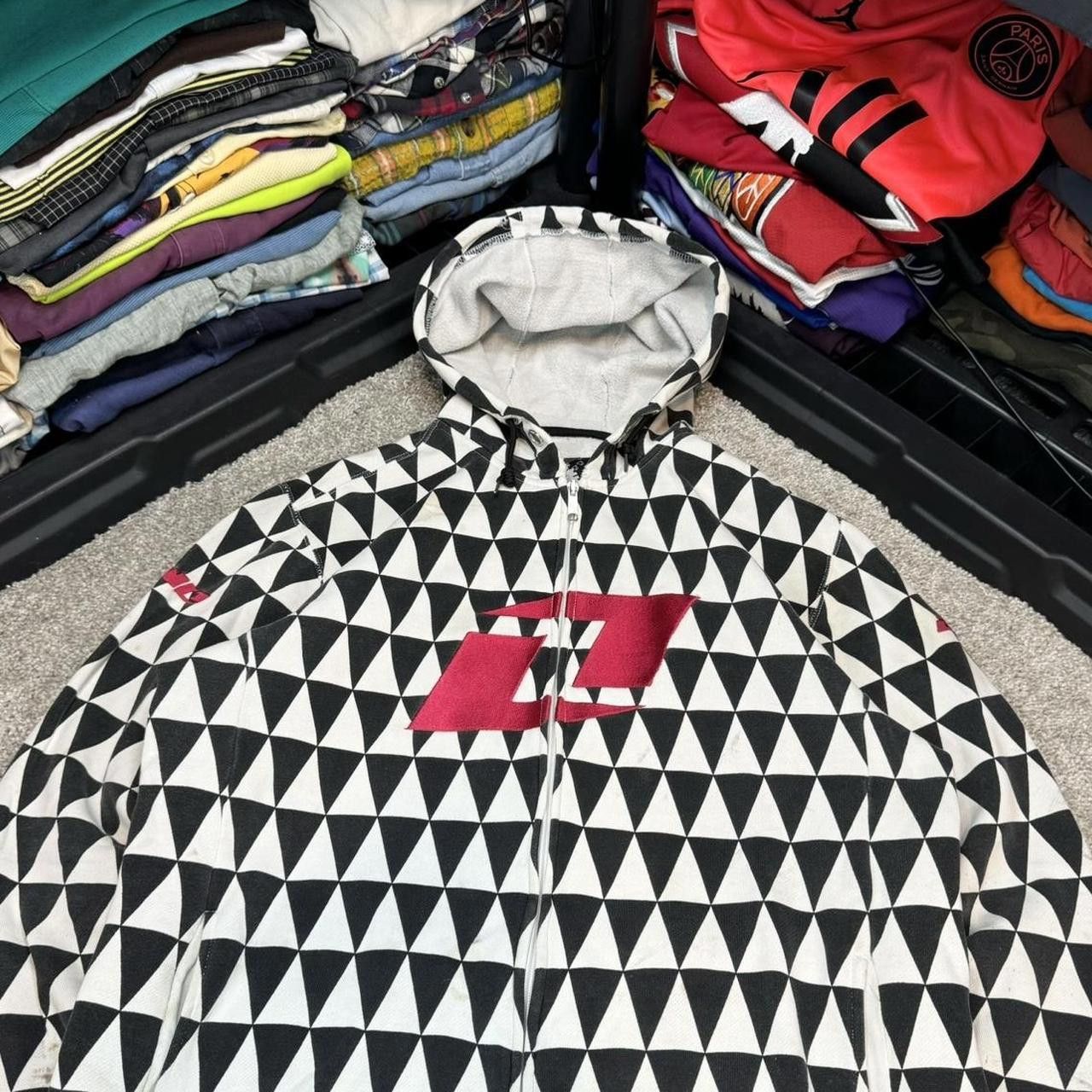 Japanese Brand × Vintage VTG Y2K One Industries Zip Up Hoodie Size US L / EU 52-54 / 3 - 2 Thumbnail