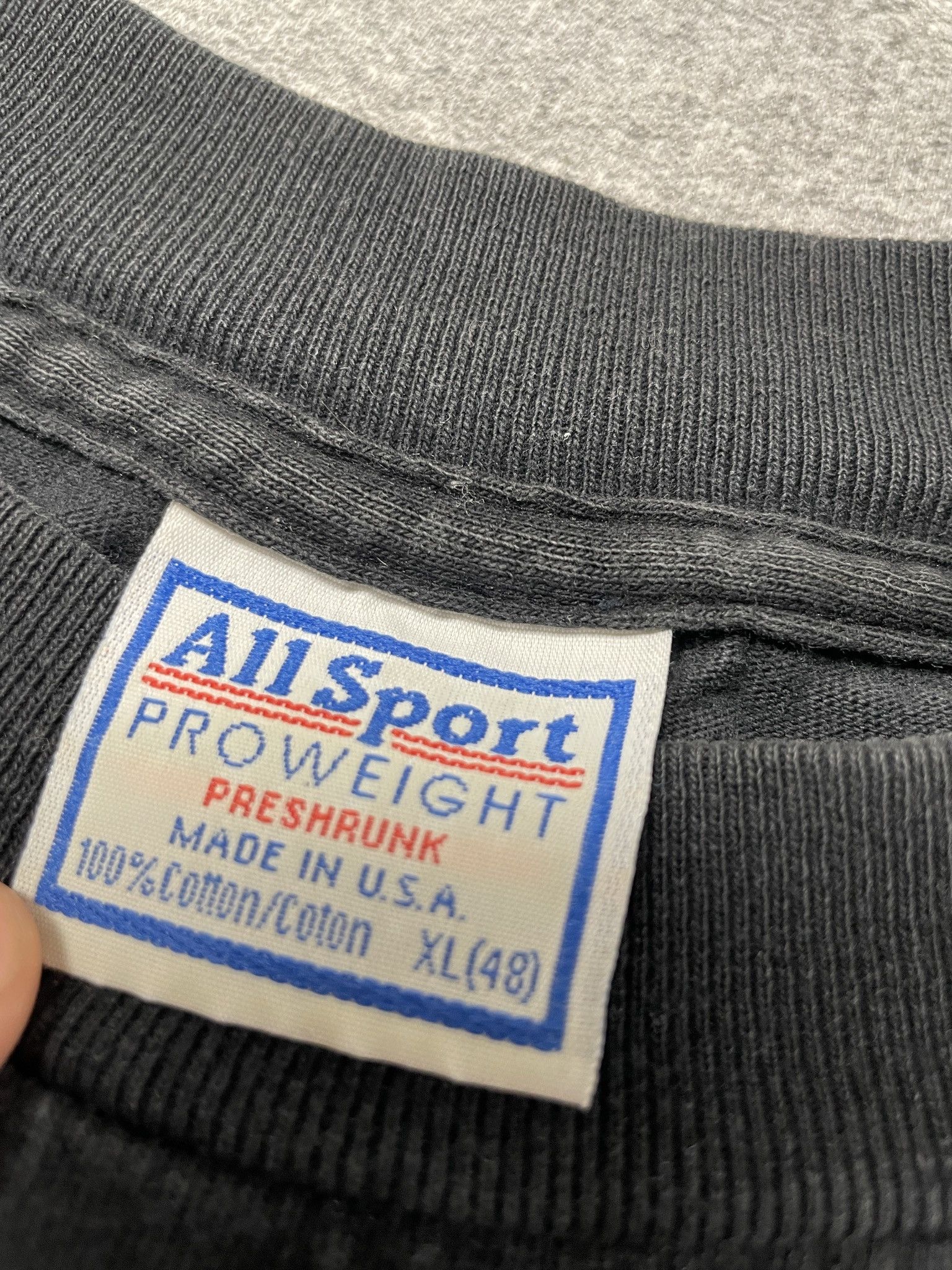 All Sport Vintage 1990s Kiss My Ass Graphic T-Shirt Black Size US XL / EU 56 / 4 - 3 Thumbnail