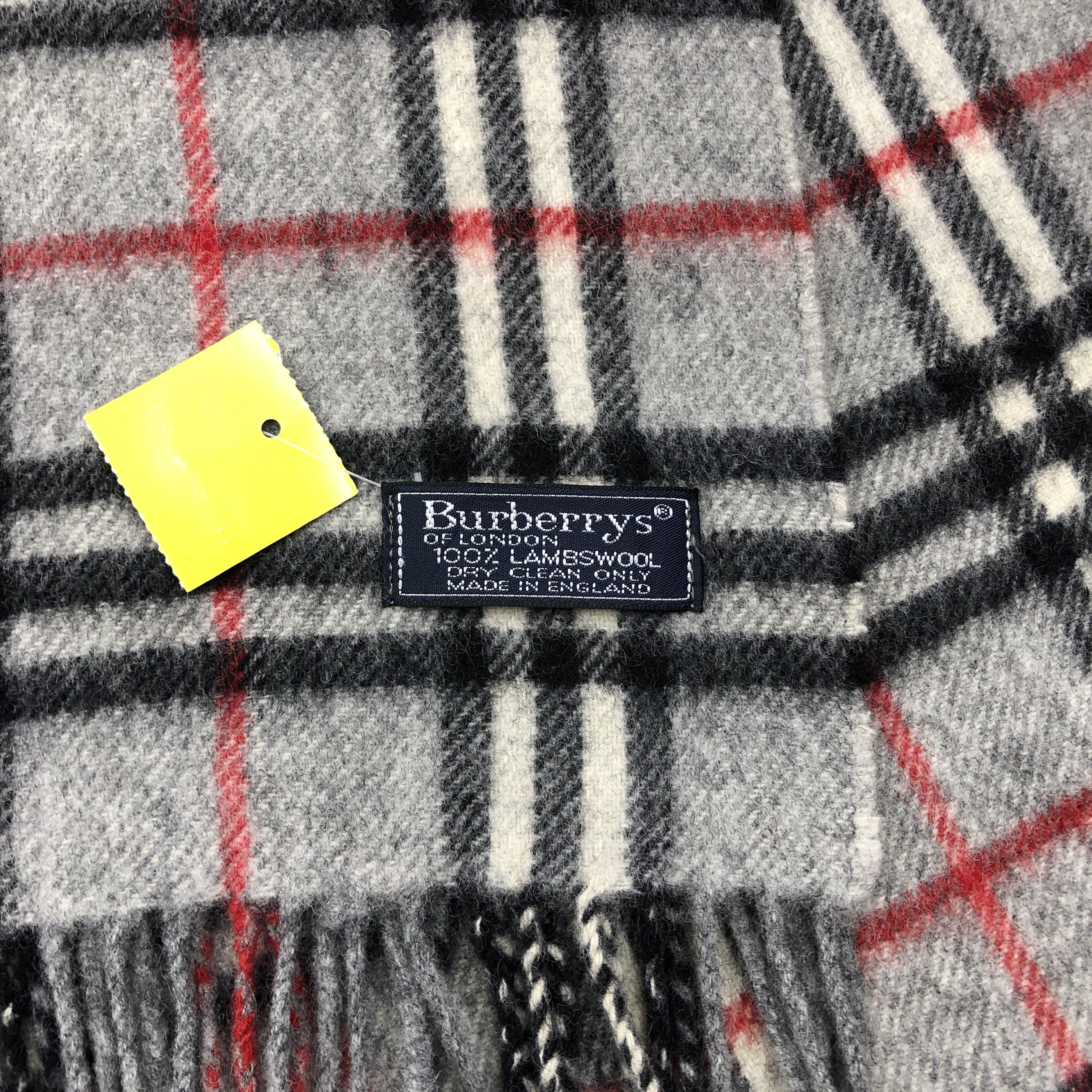 Burberry Vintage Burberry Scarf Nova Check Wool Cashmere Scarves Size ONE SIZE - 4 Thumbnail