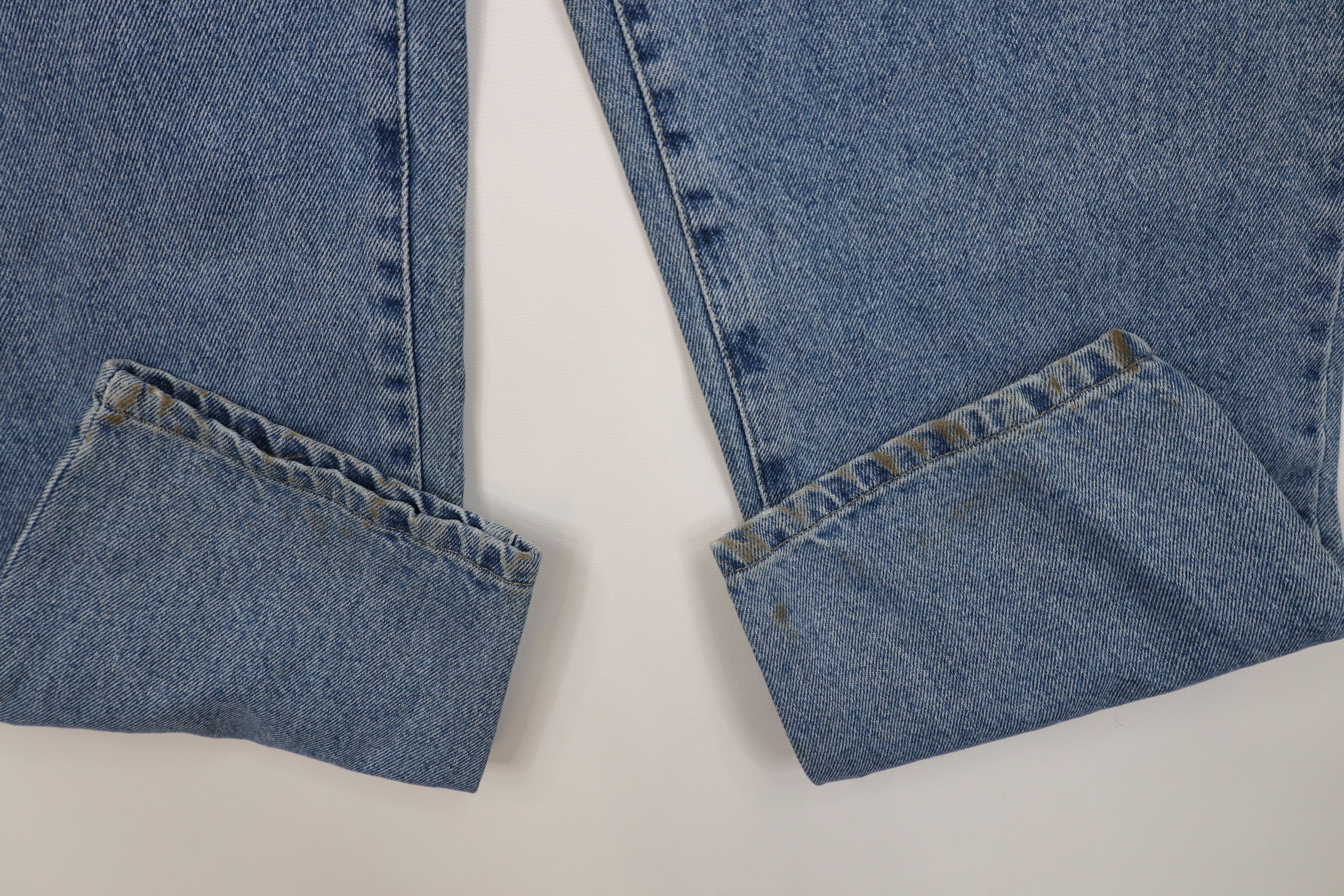 Columbia Deadstock Vintage 90s Columbia Fit Denim Jeans Blue Cotton Size 38" / US 16 / IT 52 - 5 Thumbnail