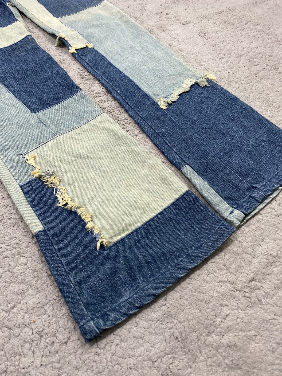 Kapital The Hipsite Patcwork Distressed Flare Denim Kapital Hysteric Size US 28 / EU 44 - 9 Thumbnail