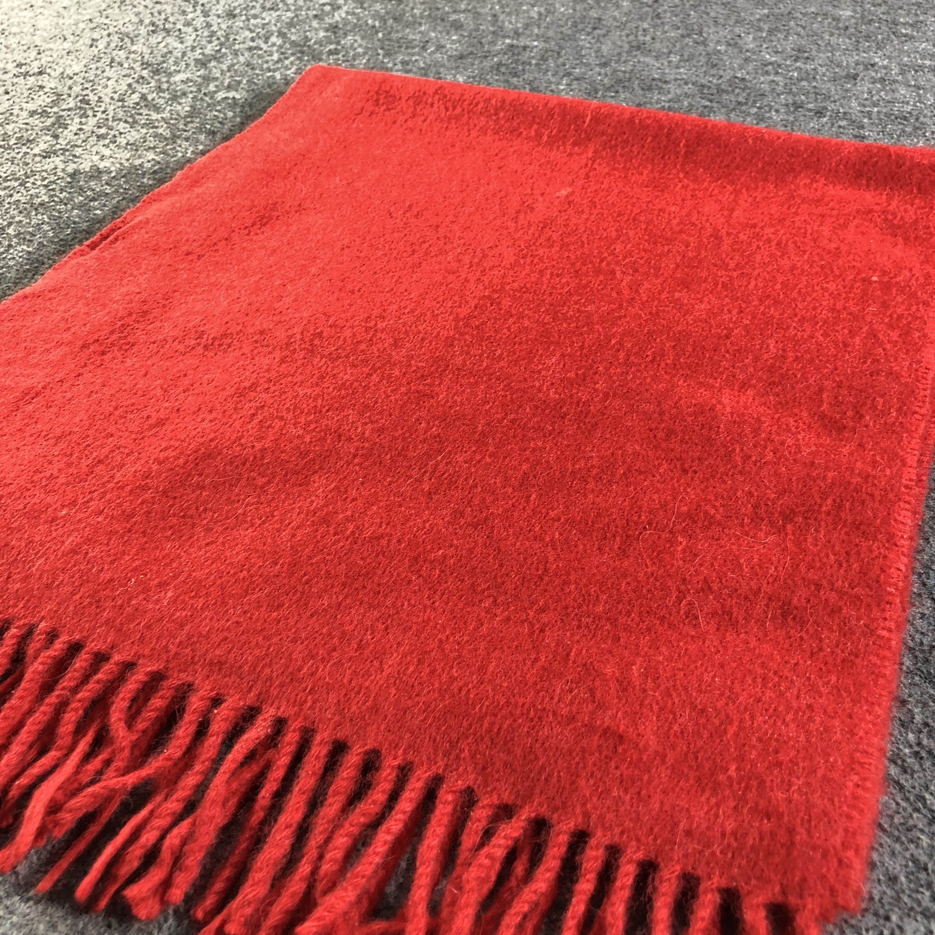 Alfred Dunhill Dunhill Plain Cashmere Scarf Muffler Neckwear V2586 Size ONE SIZE - 3 Thumbnail