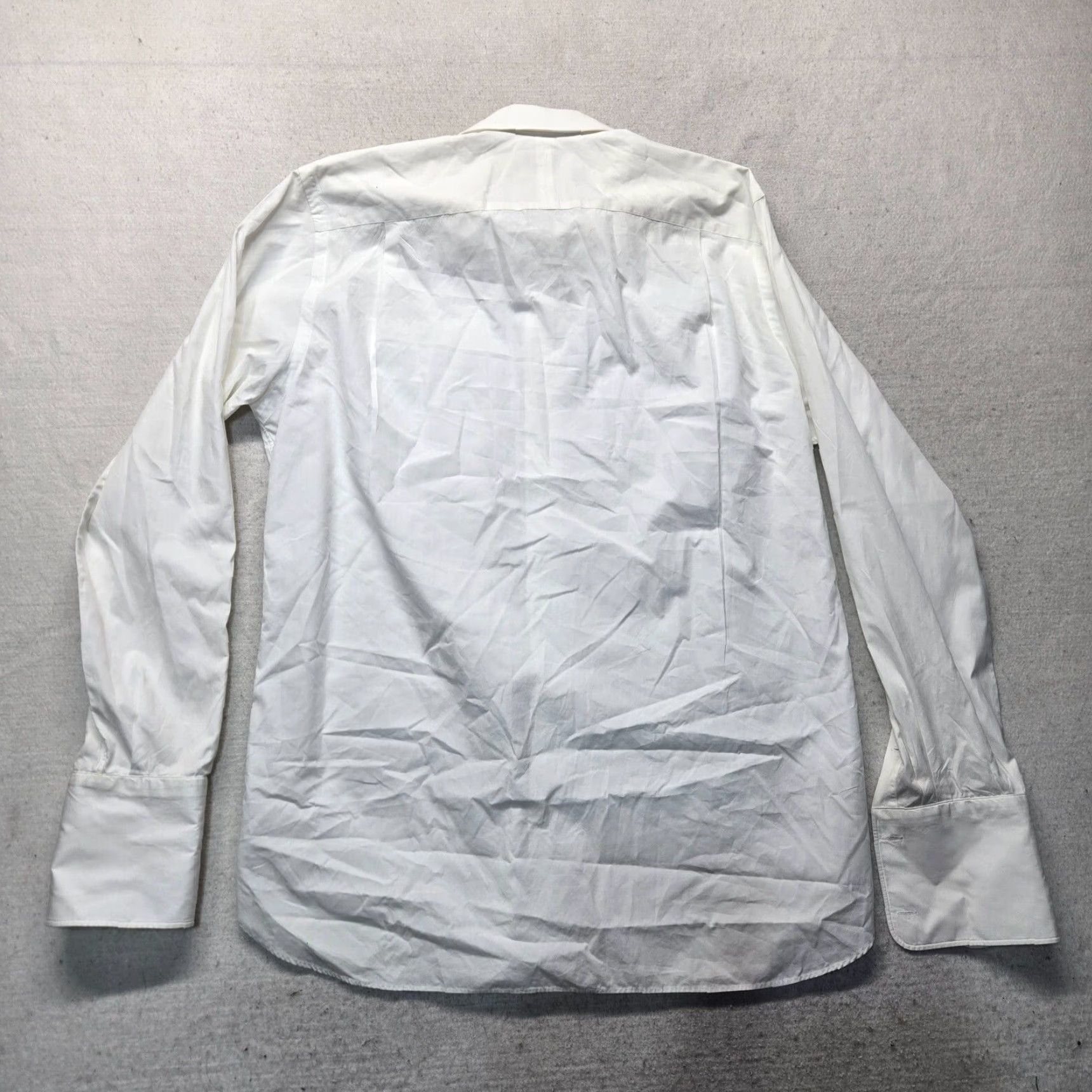 Nordstrom VINTAGE John W. Nordstrom Shirt Men Long Sleeve Button Up 16.5 White Cotton Classic 16.5 Mens Shirt Size US L / EU 52-54 / 3 - 8 Thumbnail