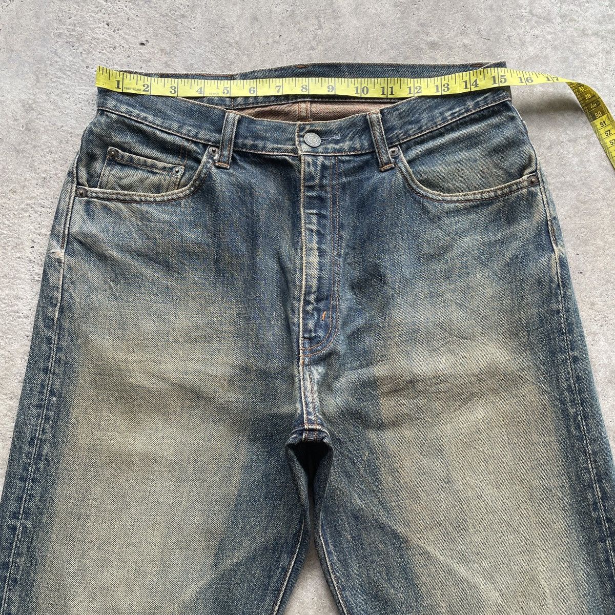 Japanese Brand × Jean Vintage Japan Rusty Jeans Faded Denim Pants W31x28.5 Size US 31 - 5 Thumbnail