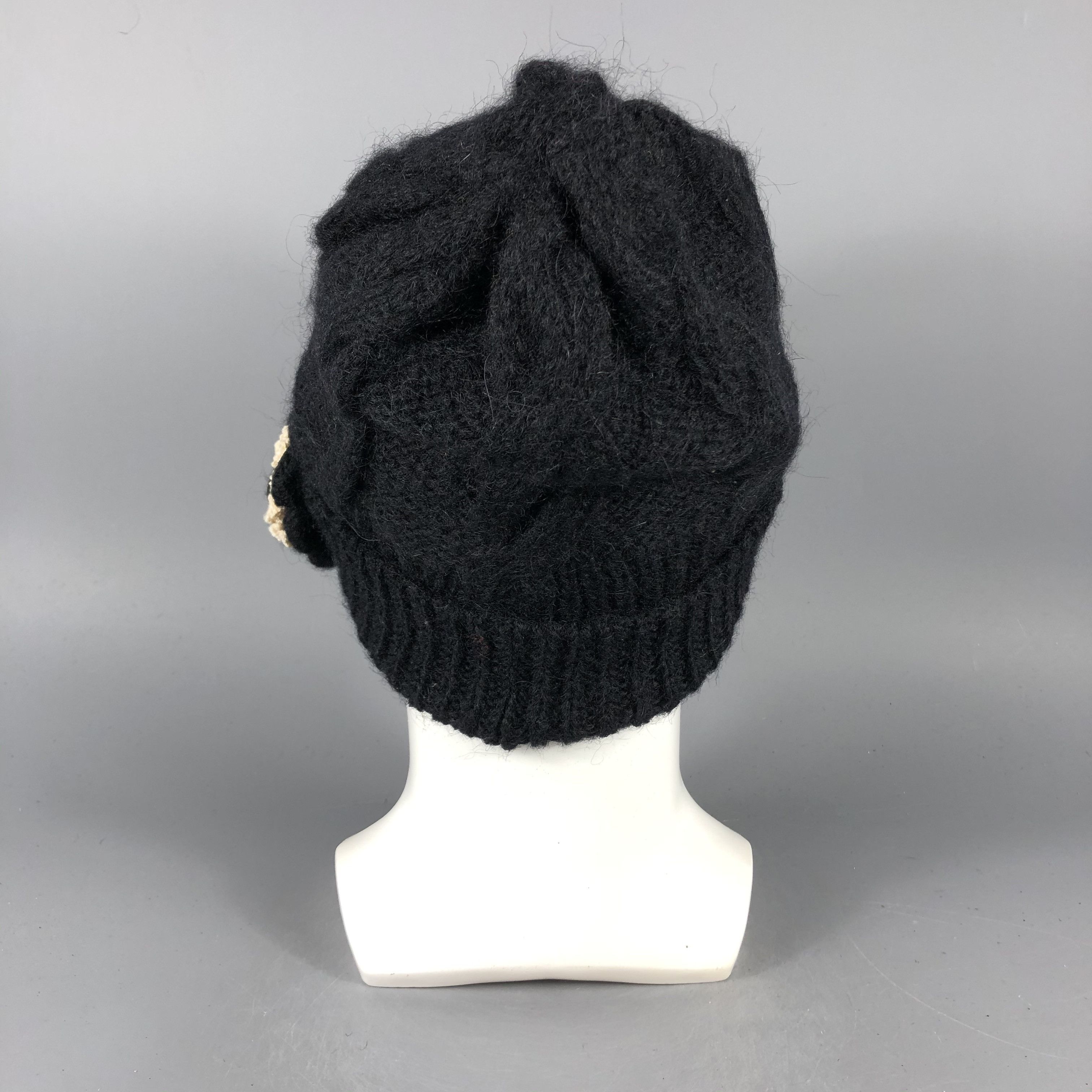 Vintage Womens Unknown Cable Knit Beanie Snow Hat Snow Cap -D827 Size ONE SIZE - 2 Thumbnail
