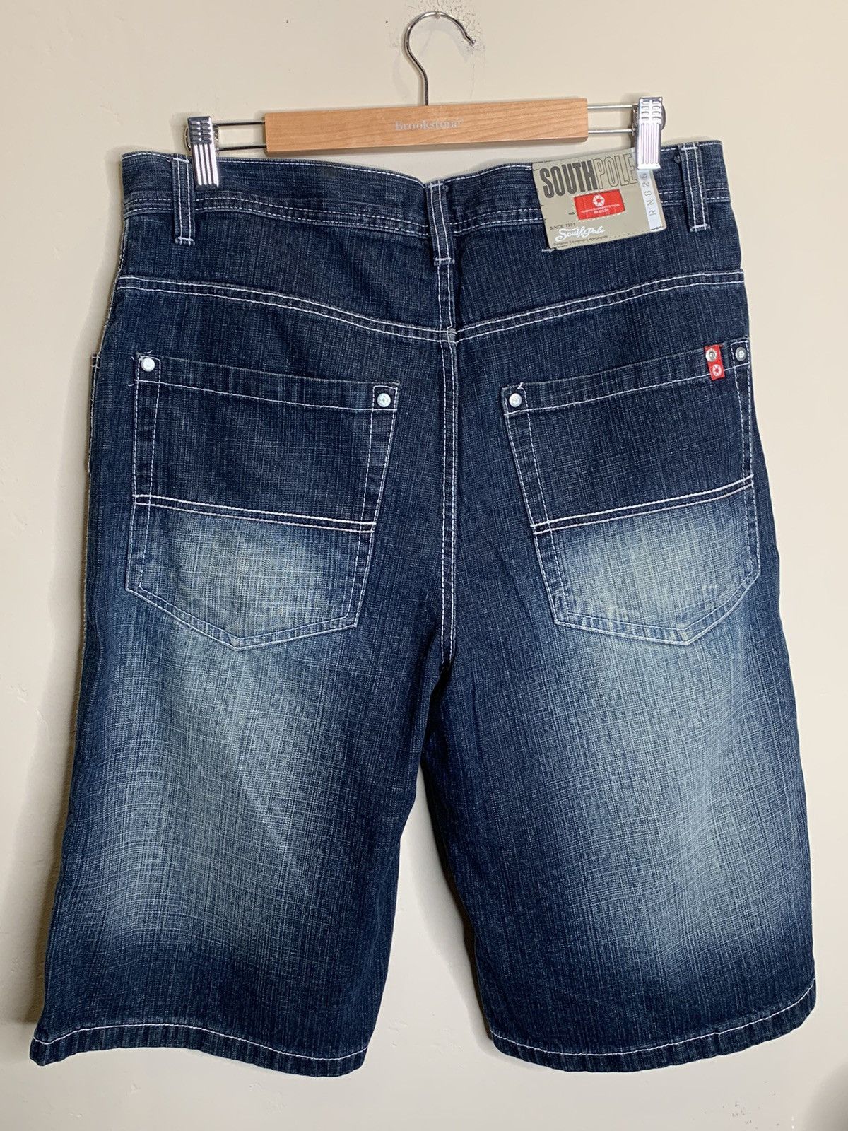 Southpole *RARE* Vintage Southpole Faded Denim Shorts Y2K - 36 Size US 34 / EU 50 - 2 Thumbnail
