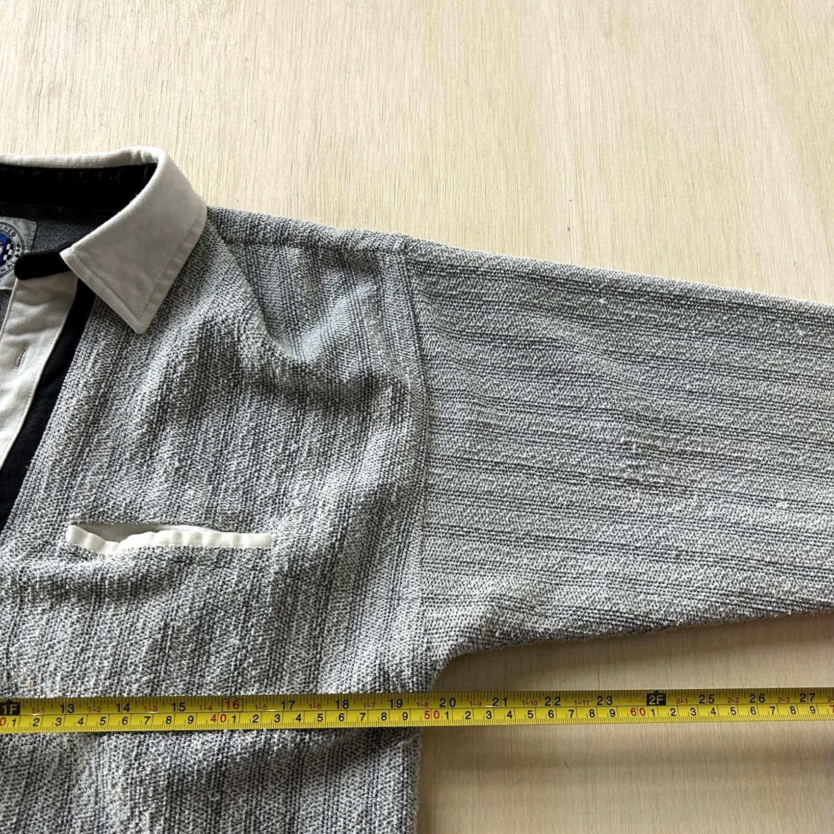 Vintage VINTAGE Greenlines International Polo Shirt Mens M Gray Striped Knit Sweatshirt Size US M / EU 48-50 / 2 - 5 Thumbnail